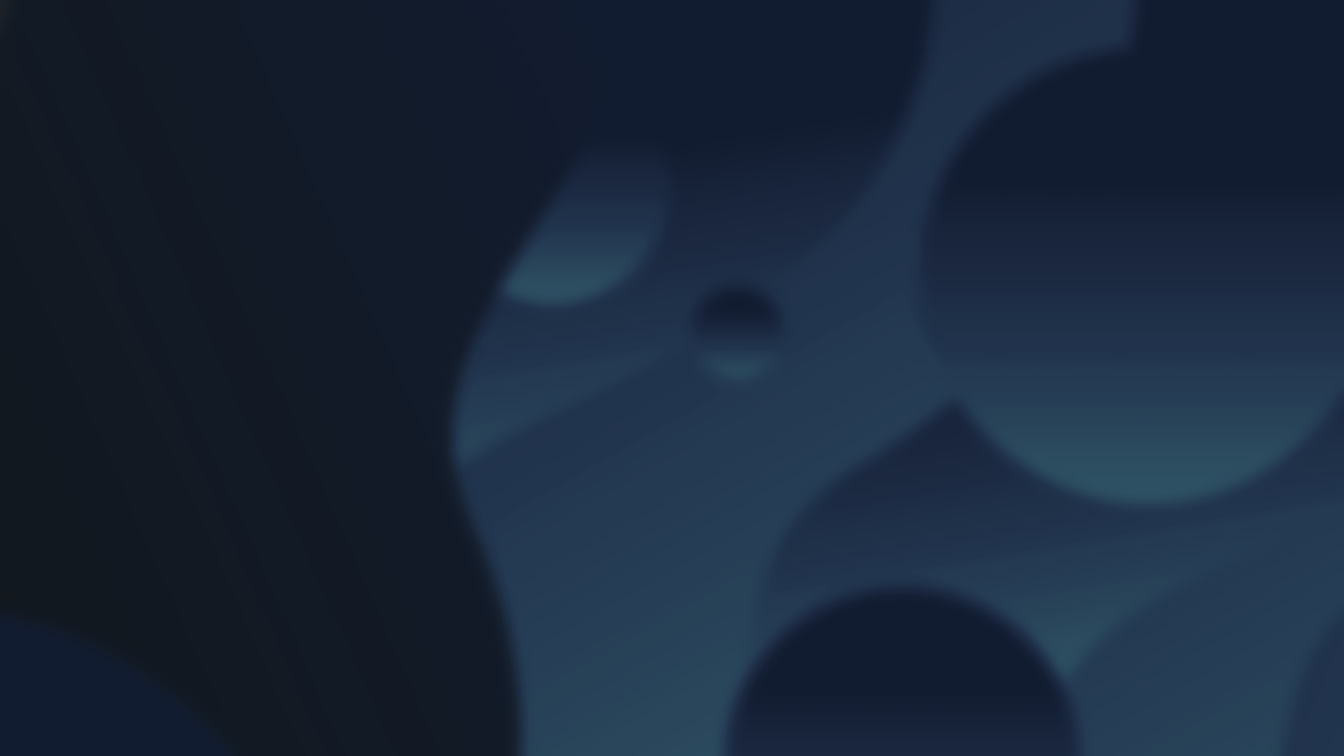 Close-up of dark blue car engine components with metallic parts and bolts.