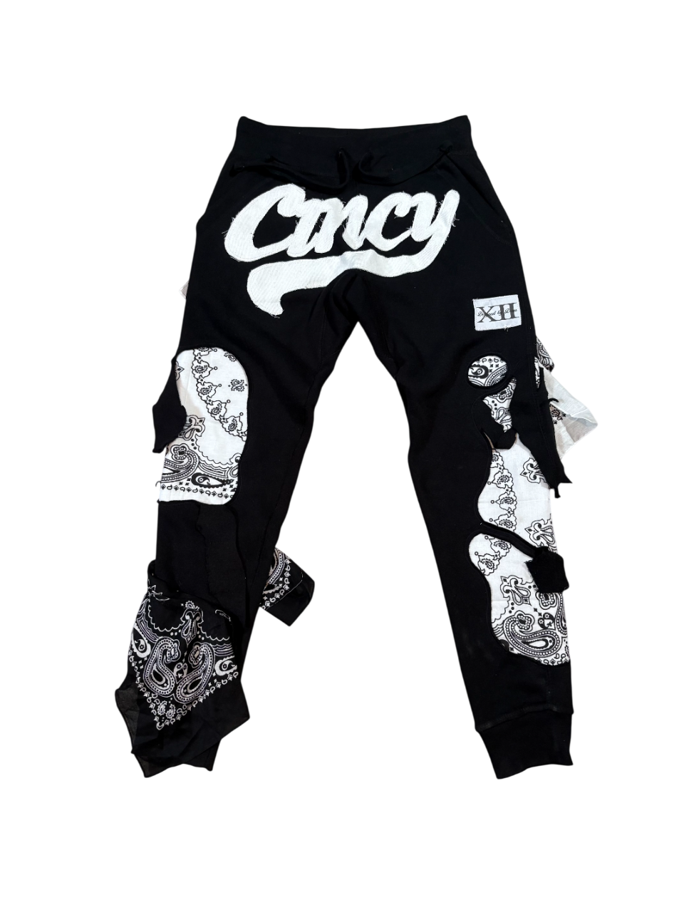 Black & White Bandana Jogger Pants
