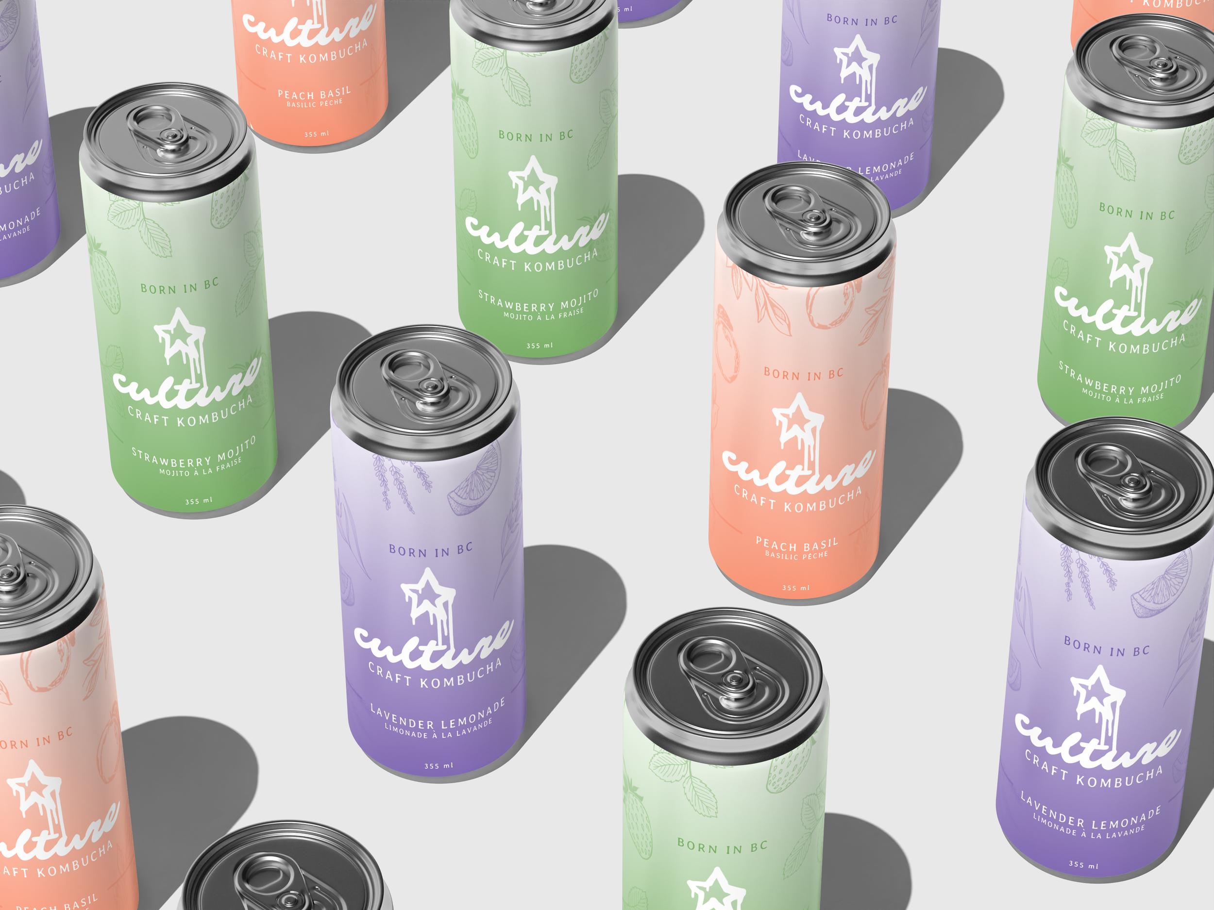 Culture Craft Kombucha (Logo + Branding)