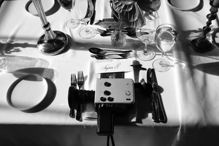 A still from Rosemount’s Super 8 wedding films