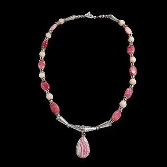 Pink Rhodochrosite Necklace
