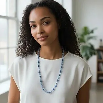 N010_Blue Blown Glass Bead Necklace_MODEL1.jpeg