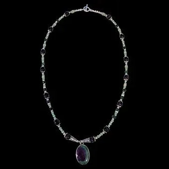 Ruby in Zoicite Necklace