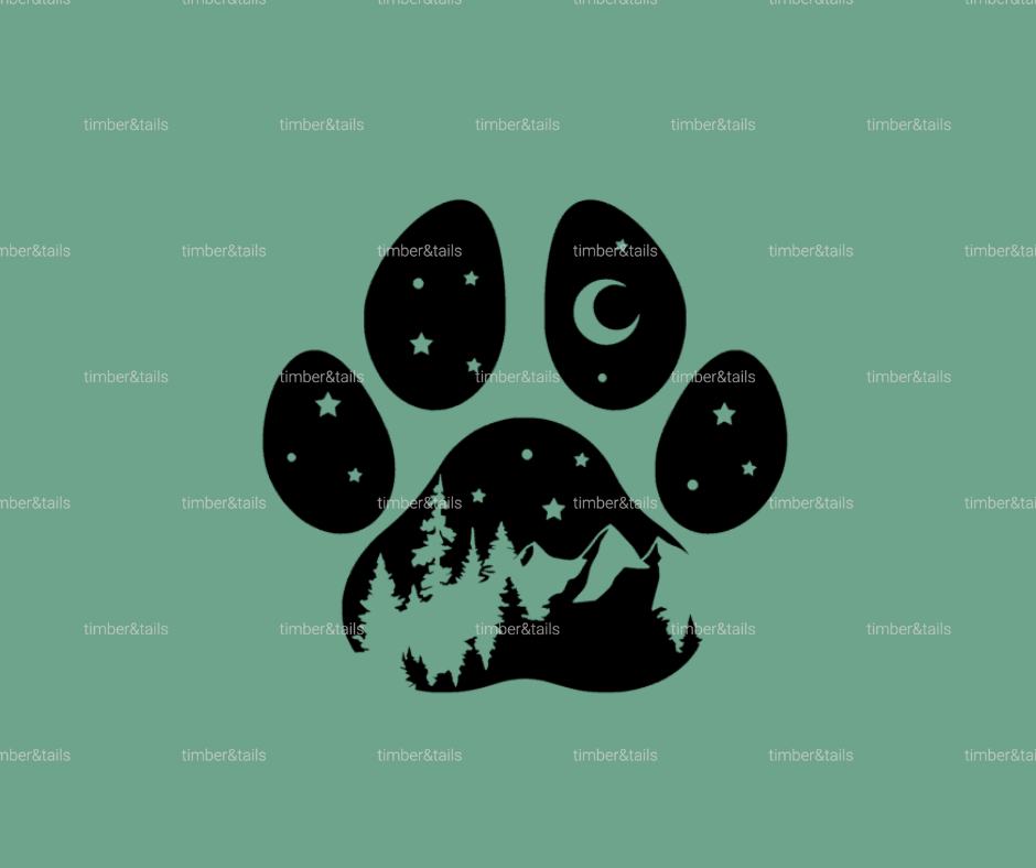 Adventure Paw Print Decal