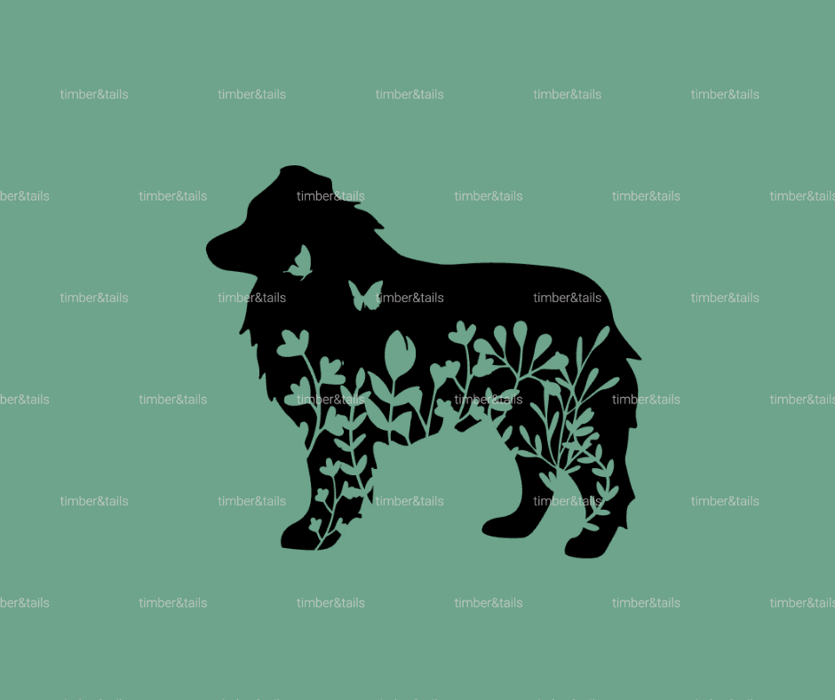 Wildflower Australian Shepherd Decal