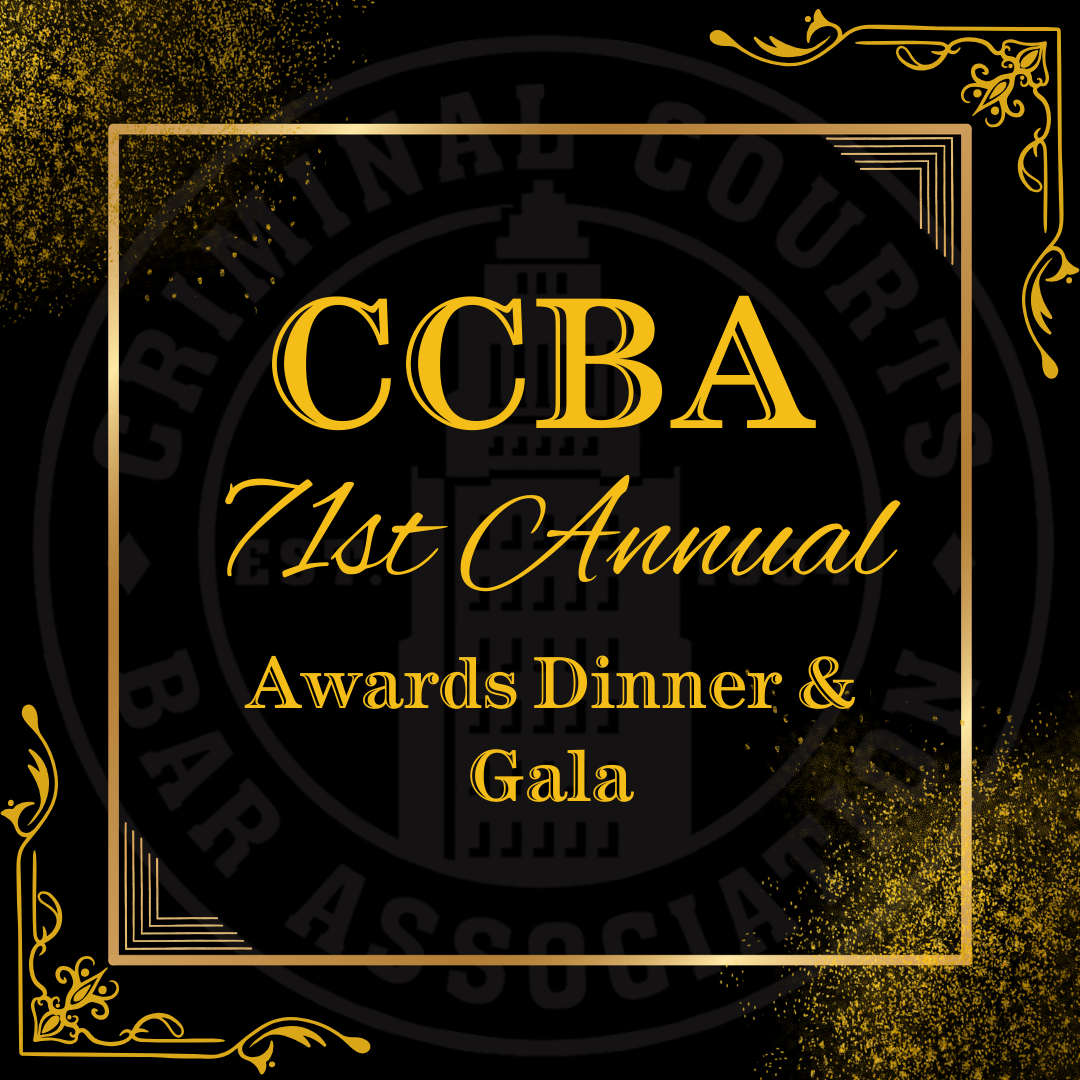 CCBA 71st Awards Dinner & Gala - Members Only Pricing