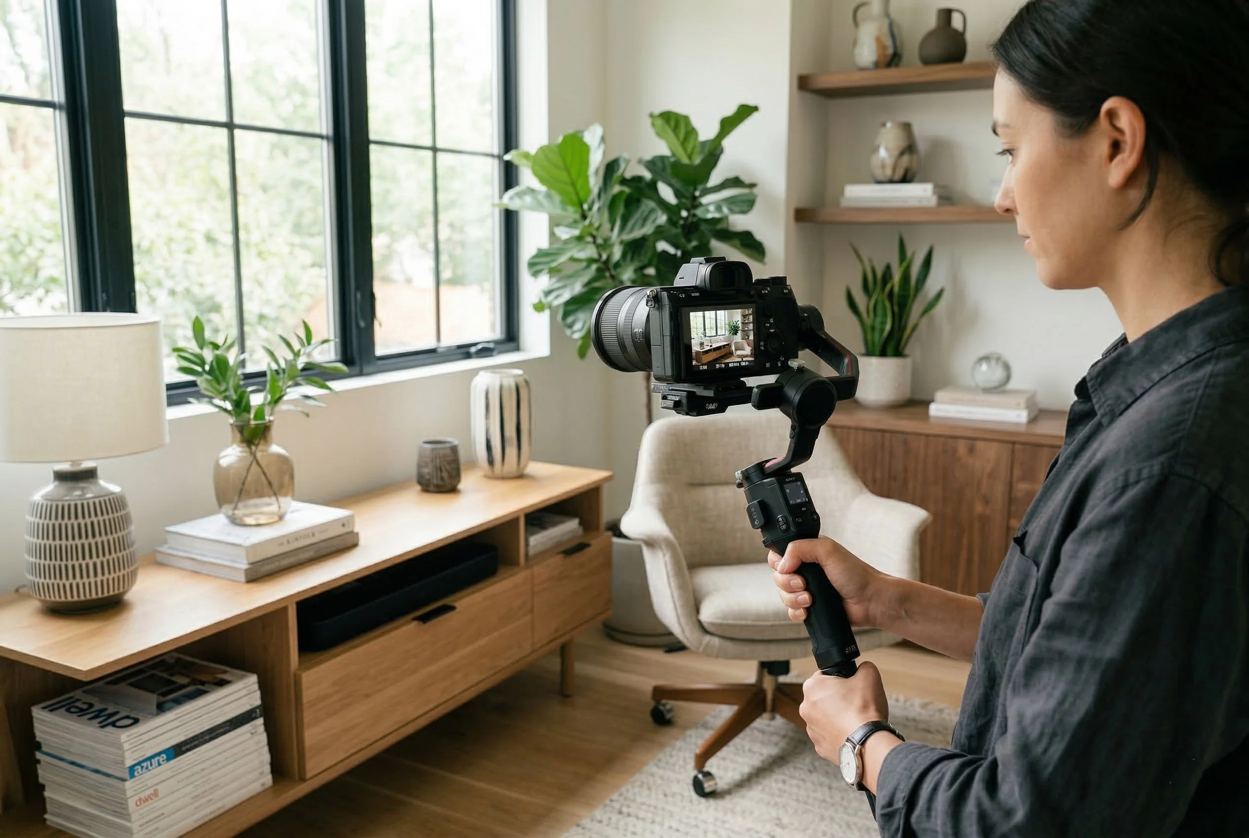 Professional real estate photographer shooting interior video walkthroughs in Dallas Fort-Worth.