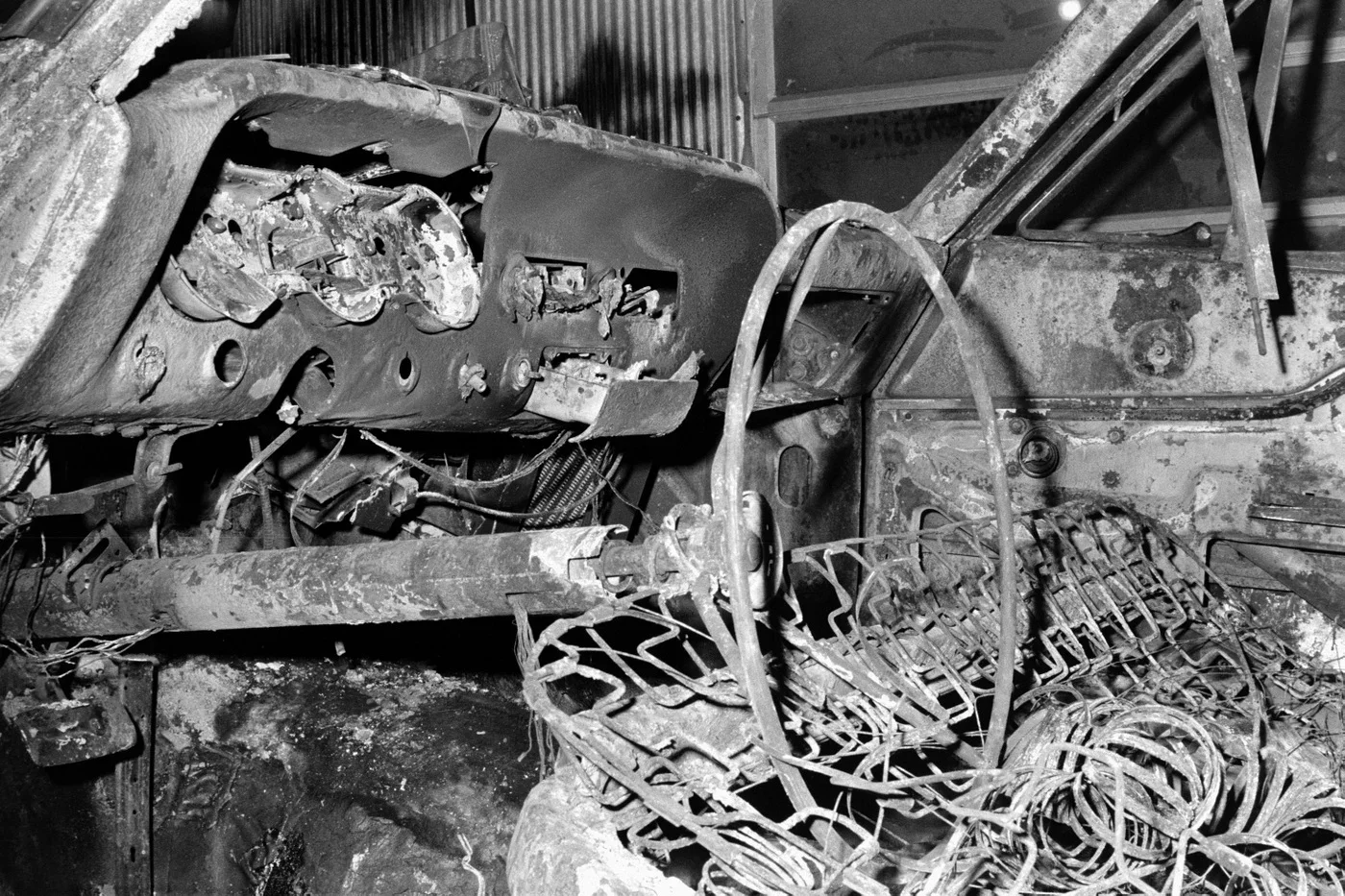 The Burned Out COFO Station Driven by the Three Civil Rights Workers