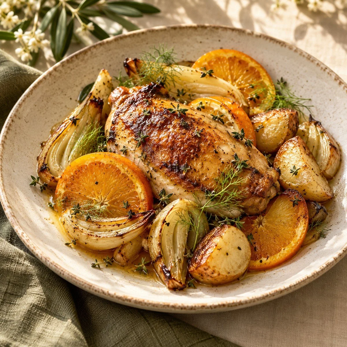 Orange & Fennel Roast Chicken — recipe coming soon