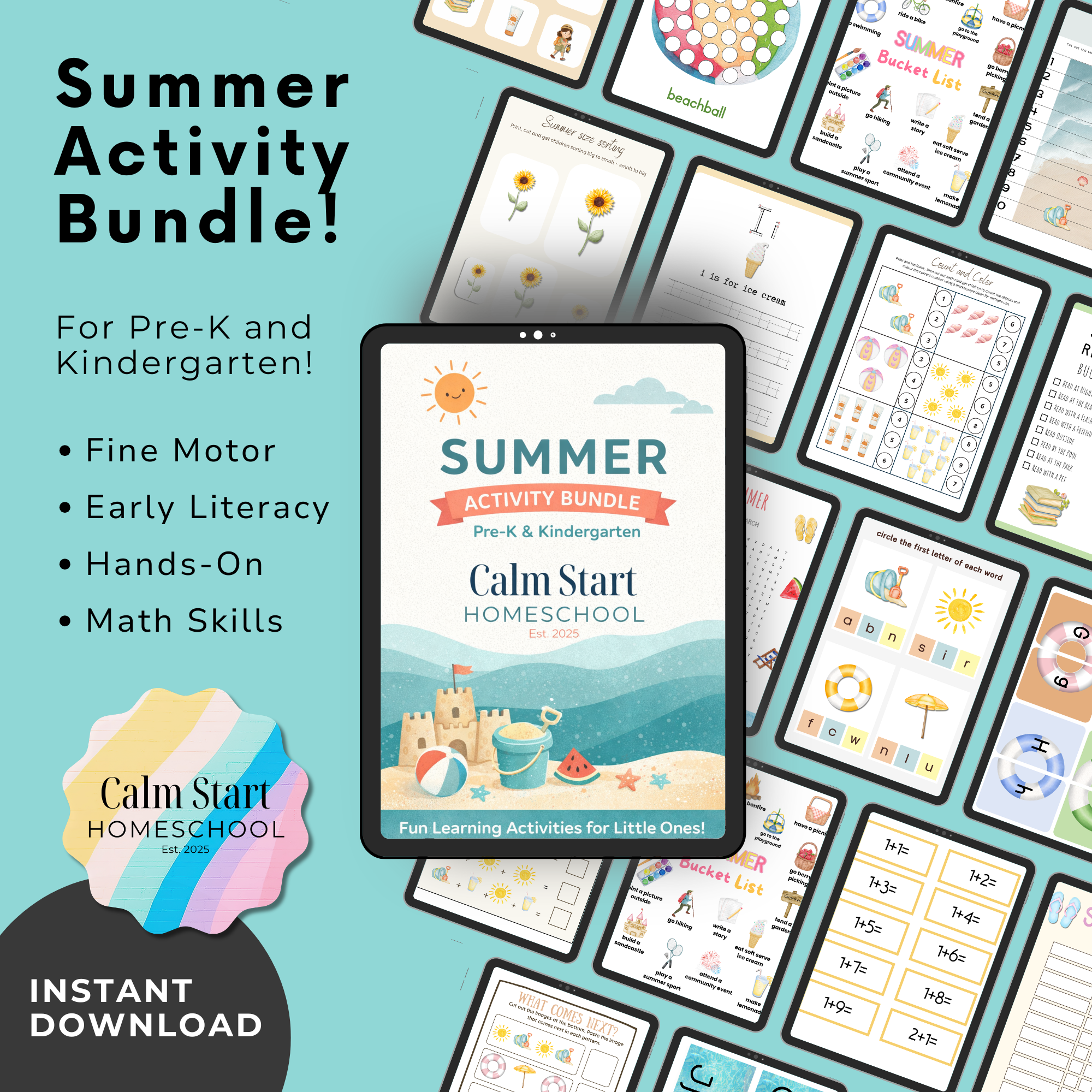 Summer Activity Bundle for Pre-K & Kindergarten