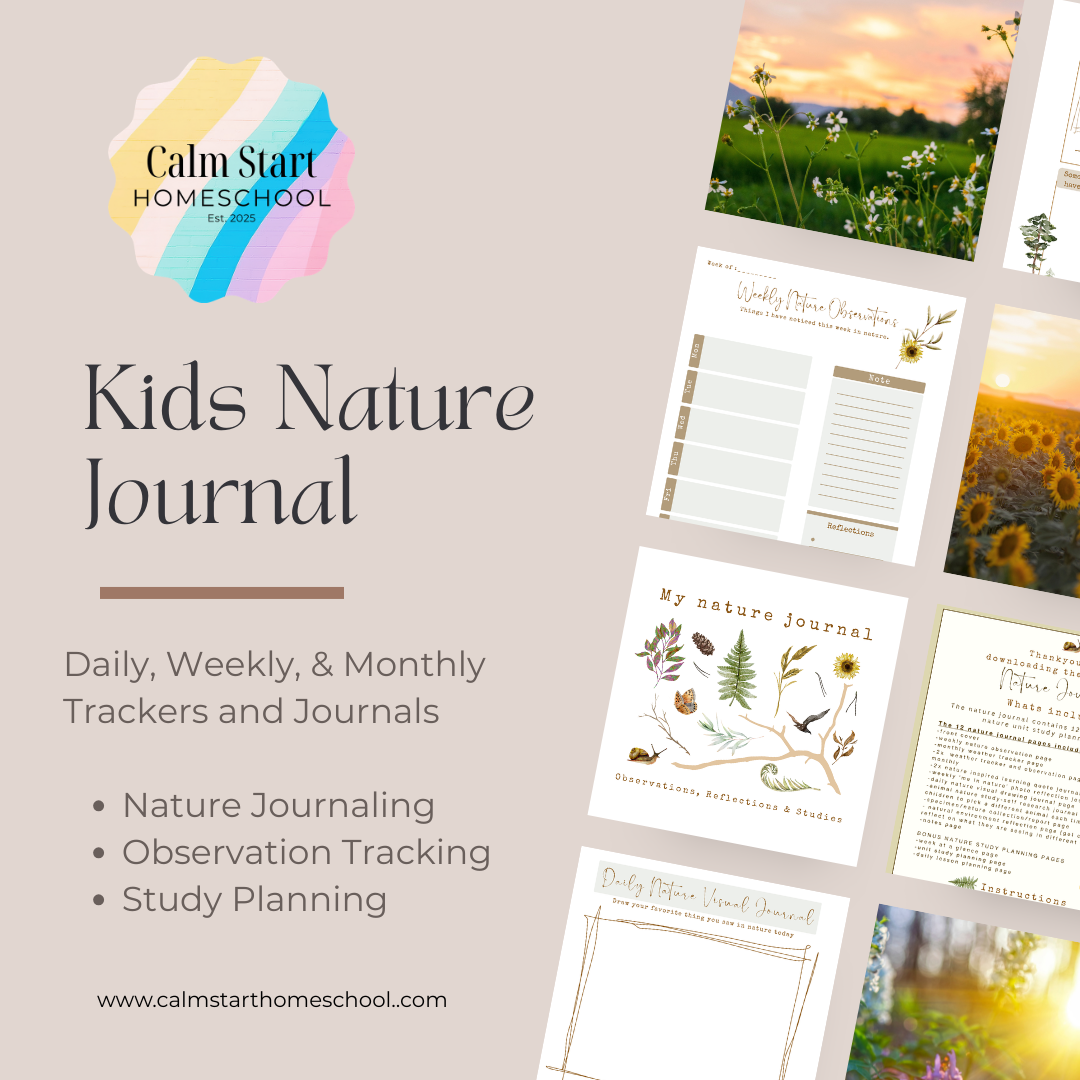 Calm Start Kids Nature Journal