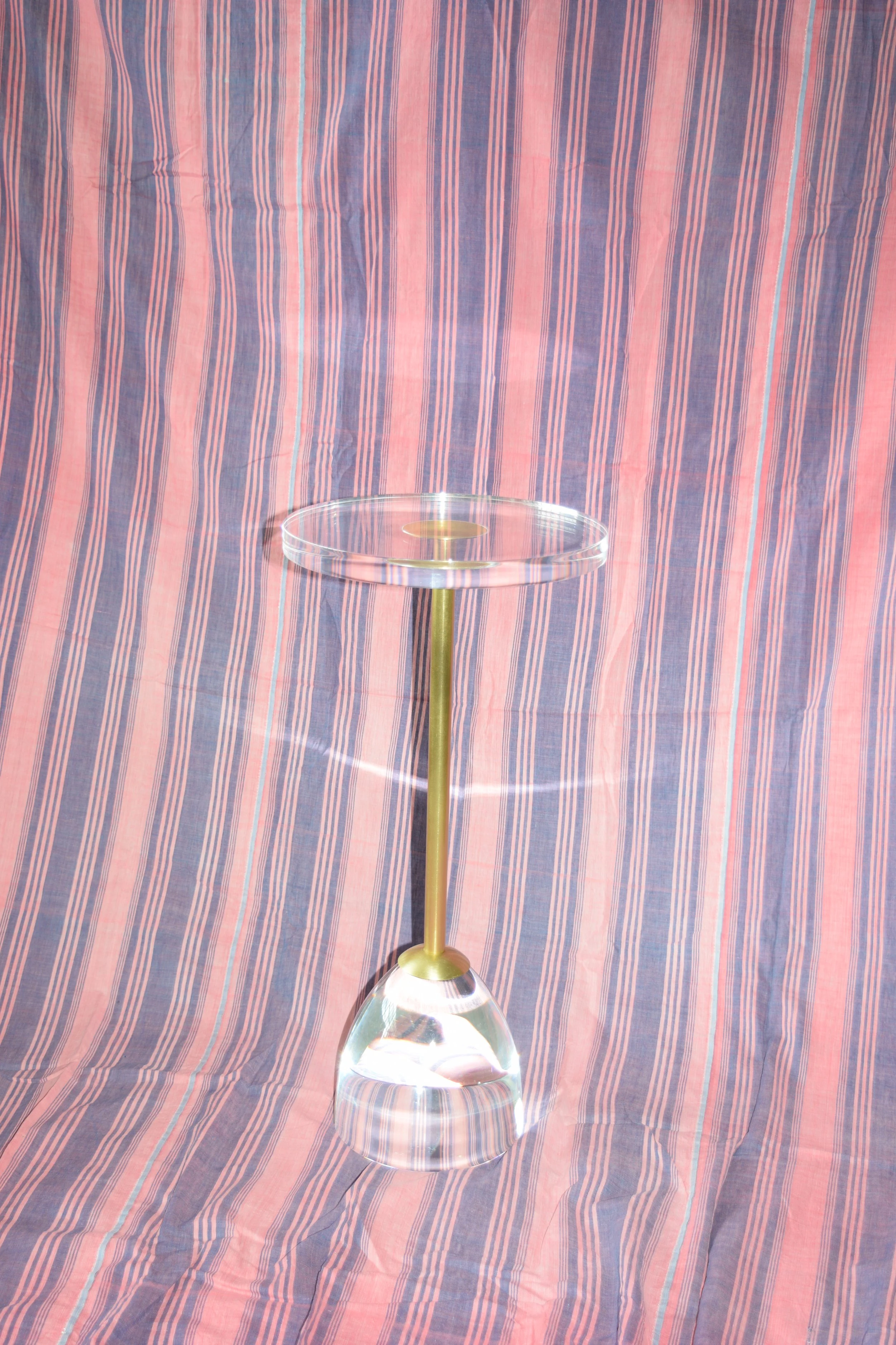 Brass and Acrylic Table