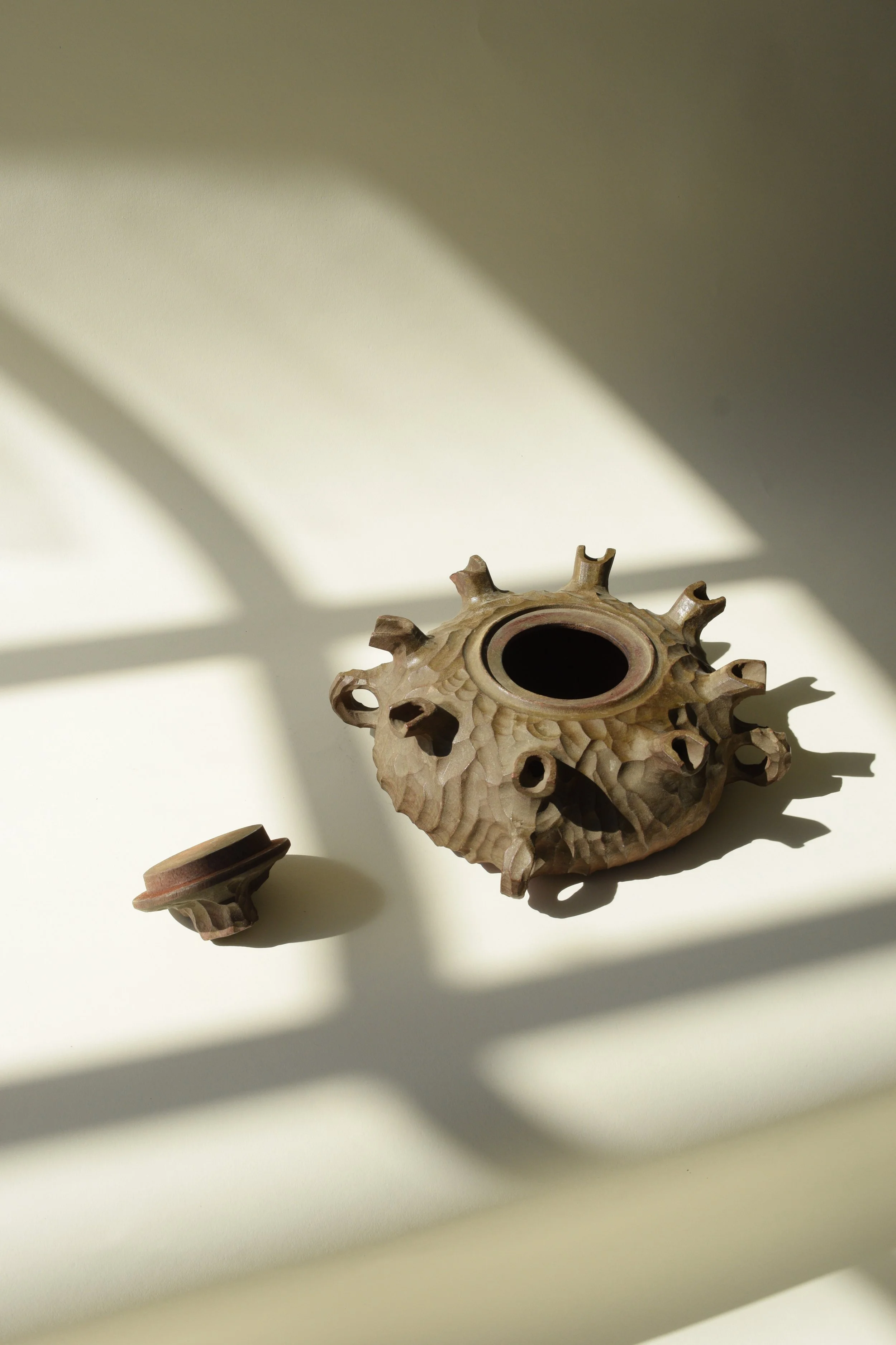 Hand-Carved Storage Vessel, Morocco