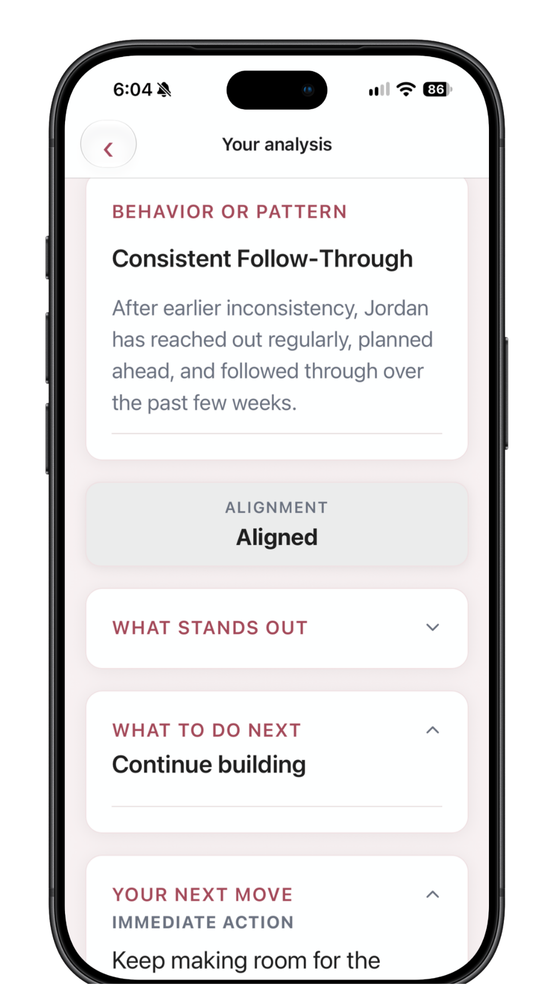 Mobile App Analysis Screen