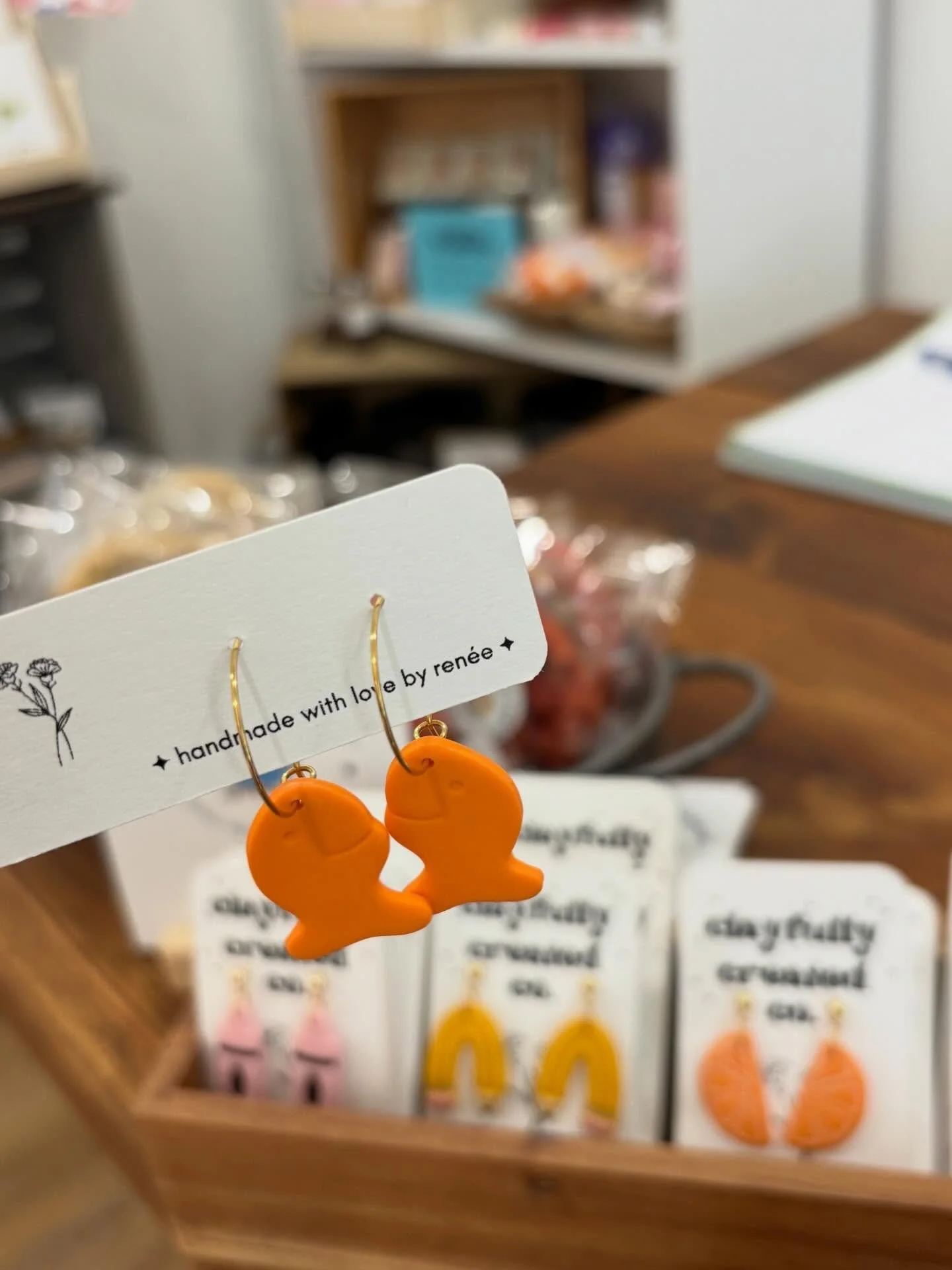 SOLD!!
&mdash;&mdash;
Goldfish anyone?

@clayfullycreatedco 

#wishlistshop 
#teachergift
#polymerclayjewellery 
#sarnialambton