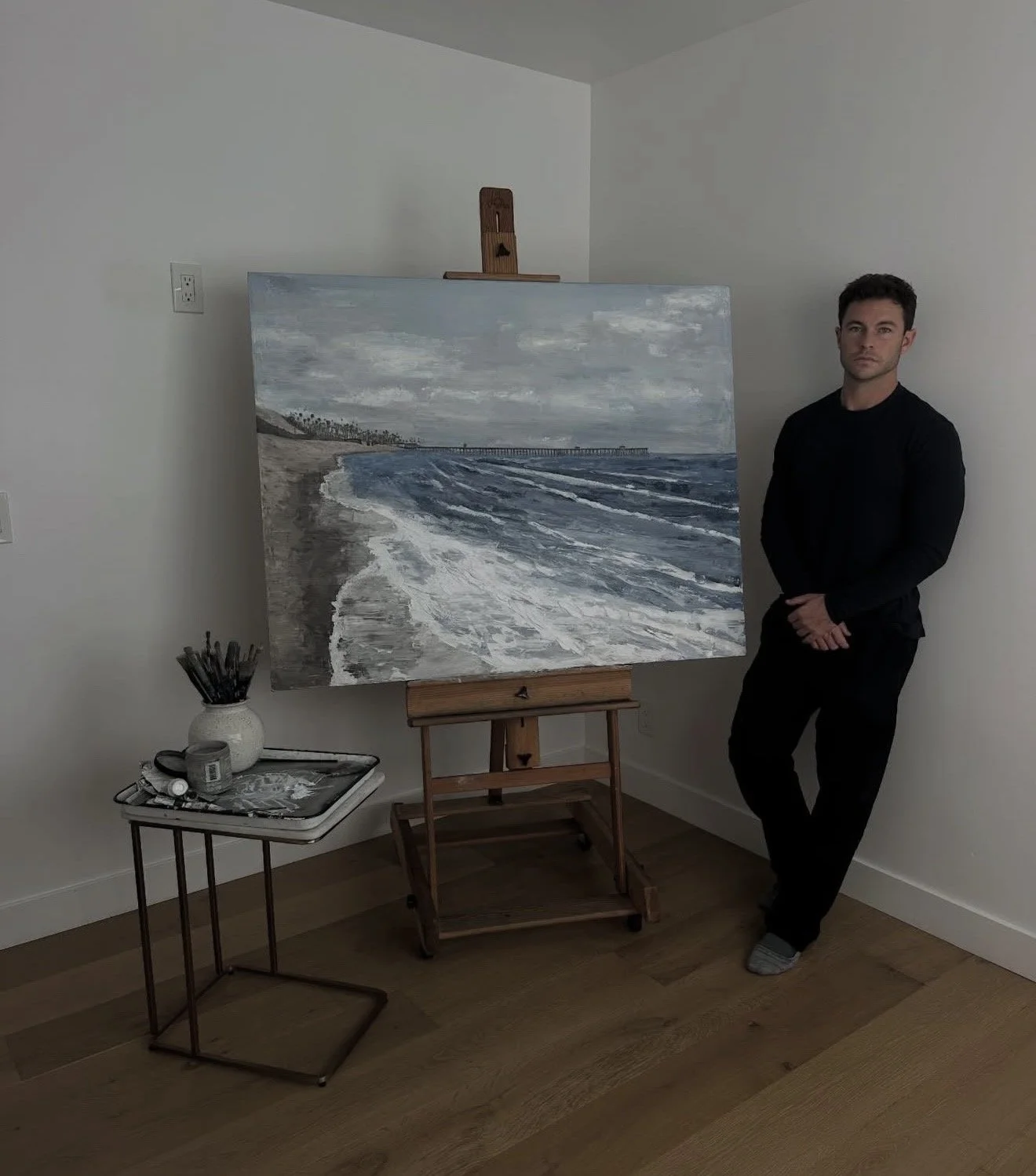 Ethan Espinosa_Oil_Canvas_San Clemente Pier.jpg