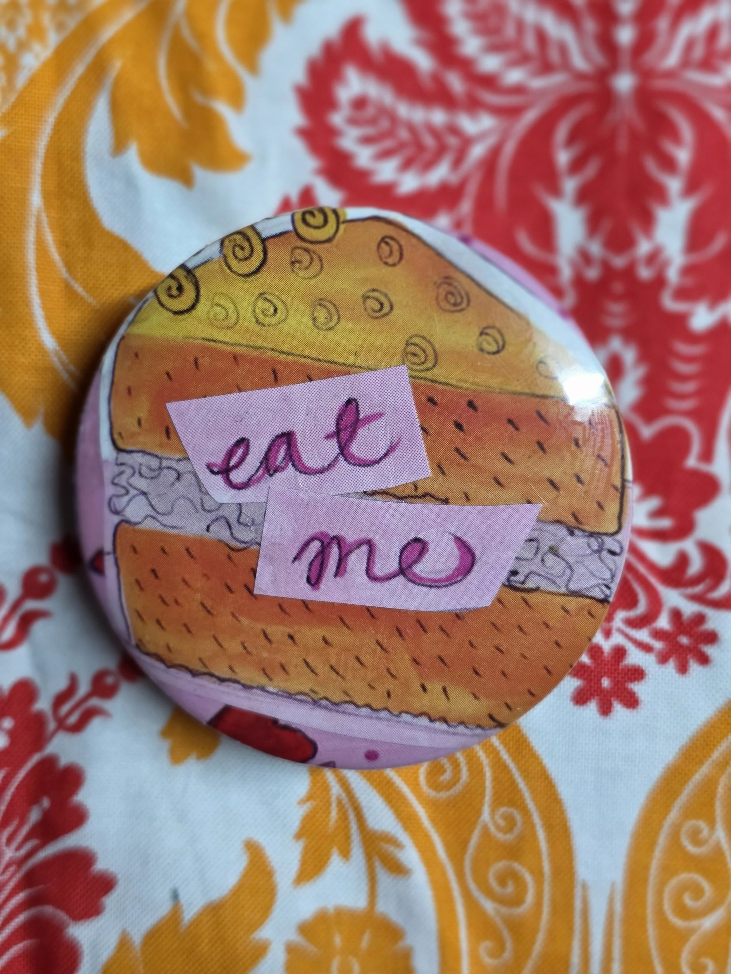 Eat Me Cake Pin
