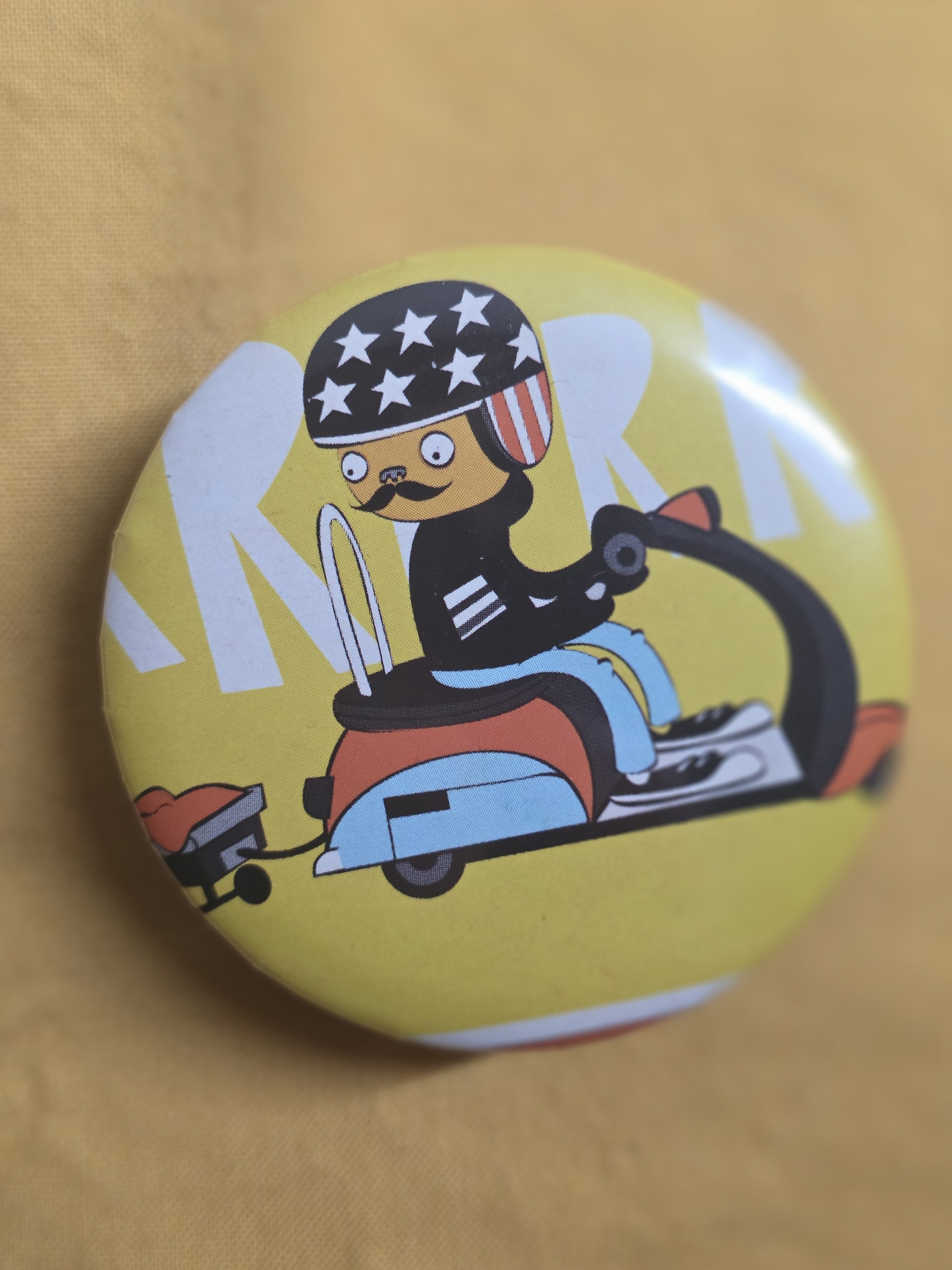 Vroom Mustache Pin