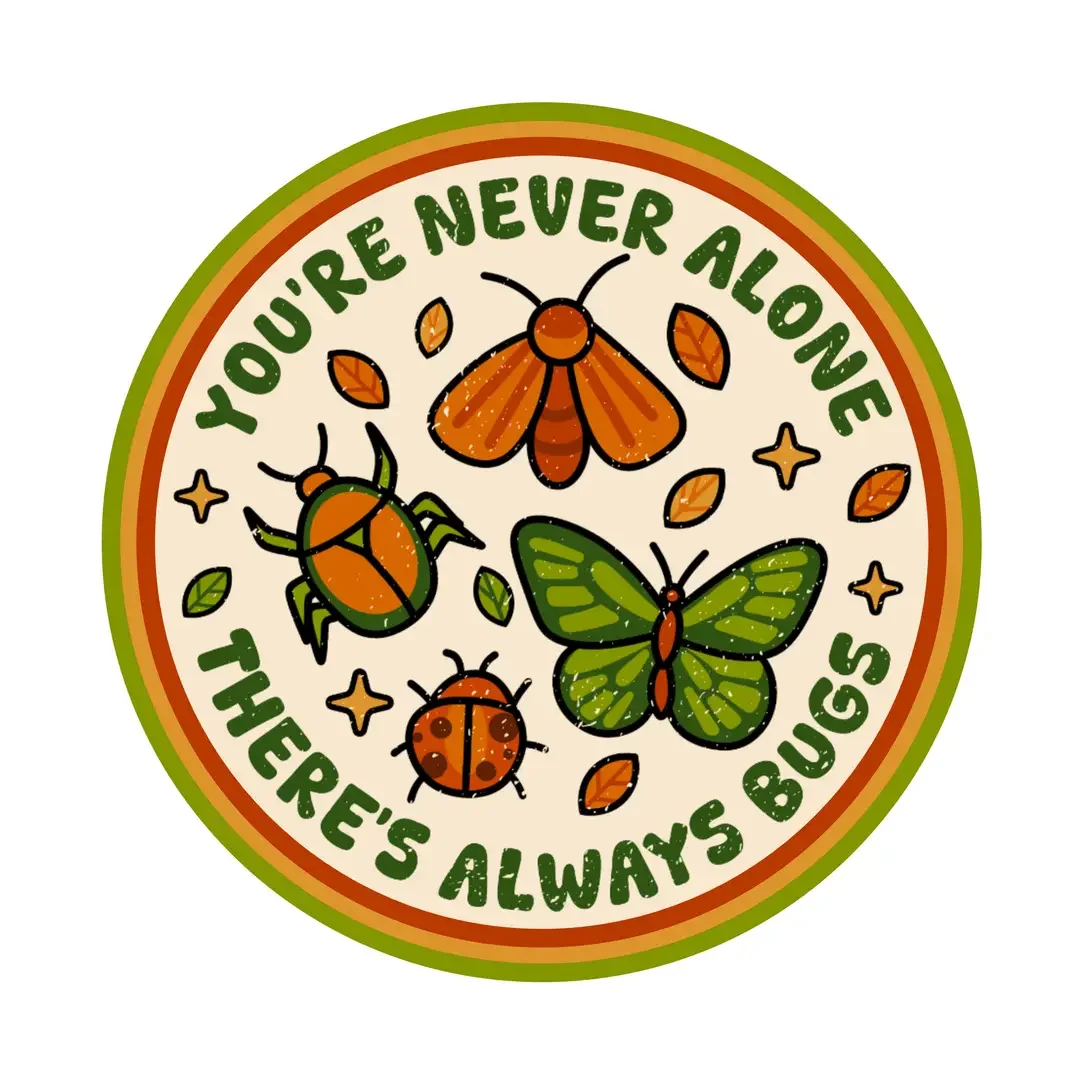 Never Alone Vinyl Sticker