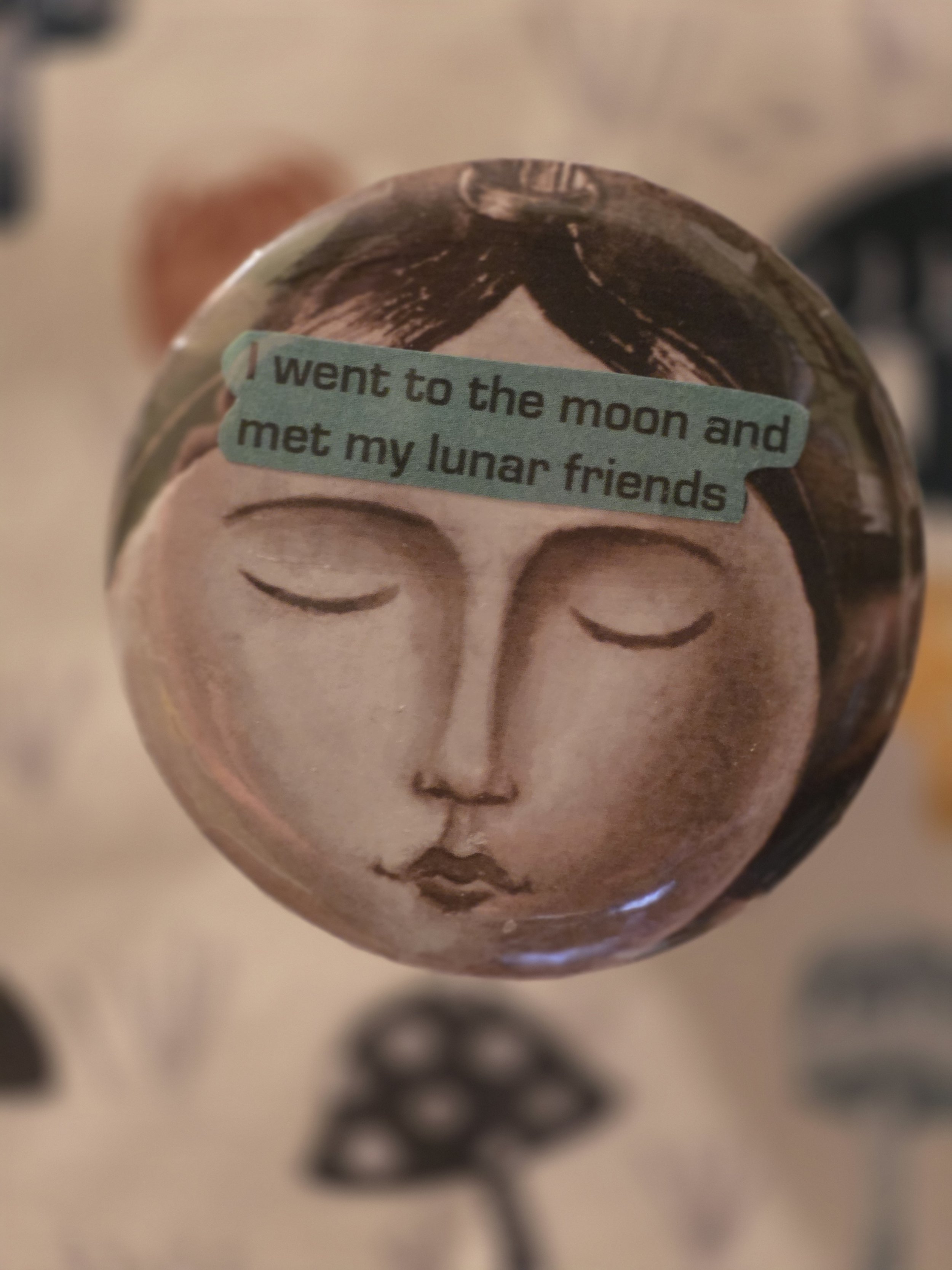 Lunar Friends Pin