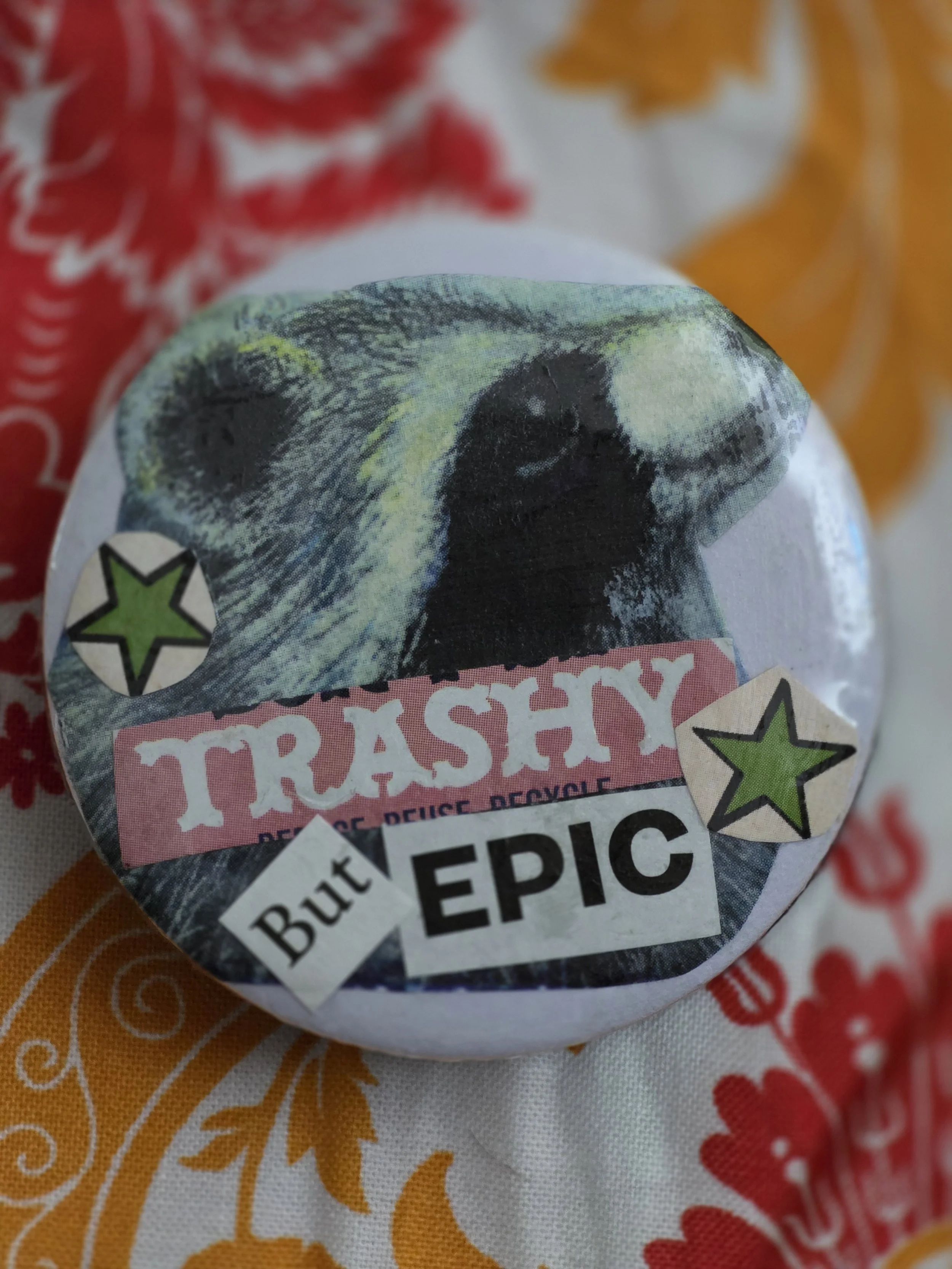 Trashy but Epic Pin