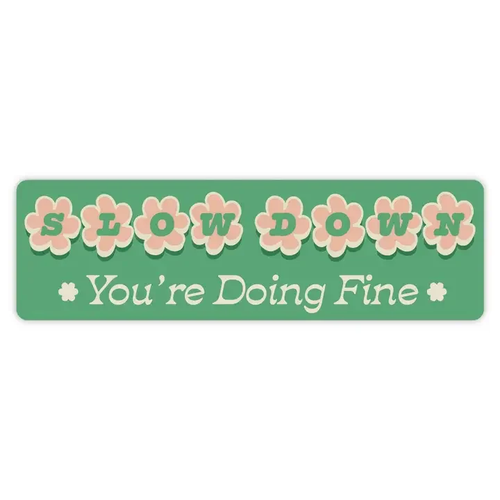 Slow Down Bumper Sticker