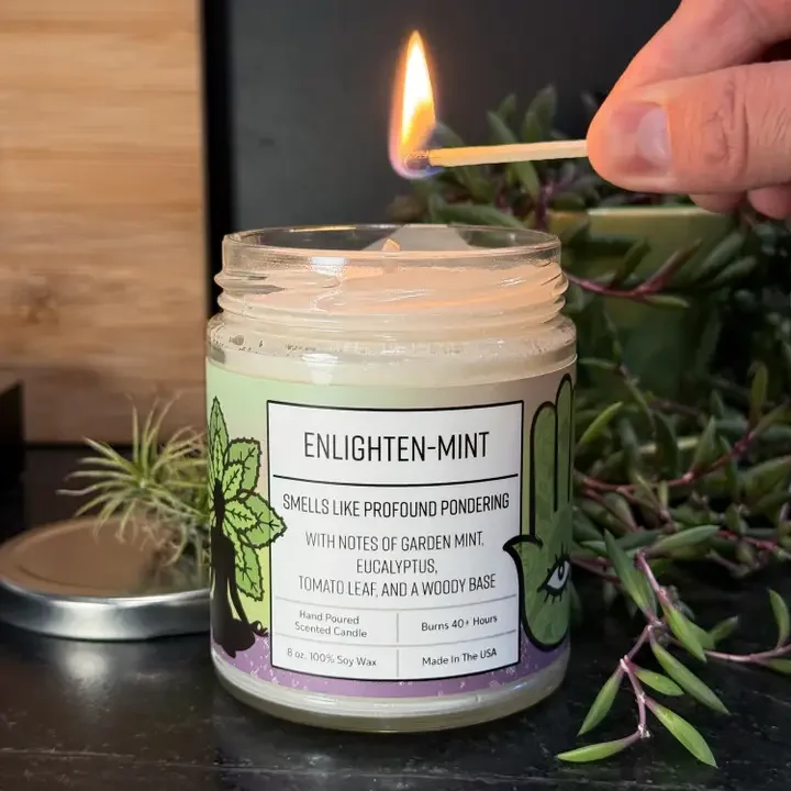 Enlighten-Mint Candle