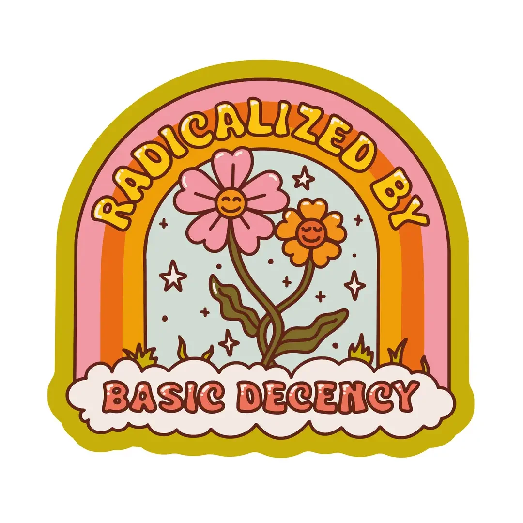 Basic Decency Vinyl Sticker