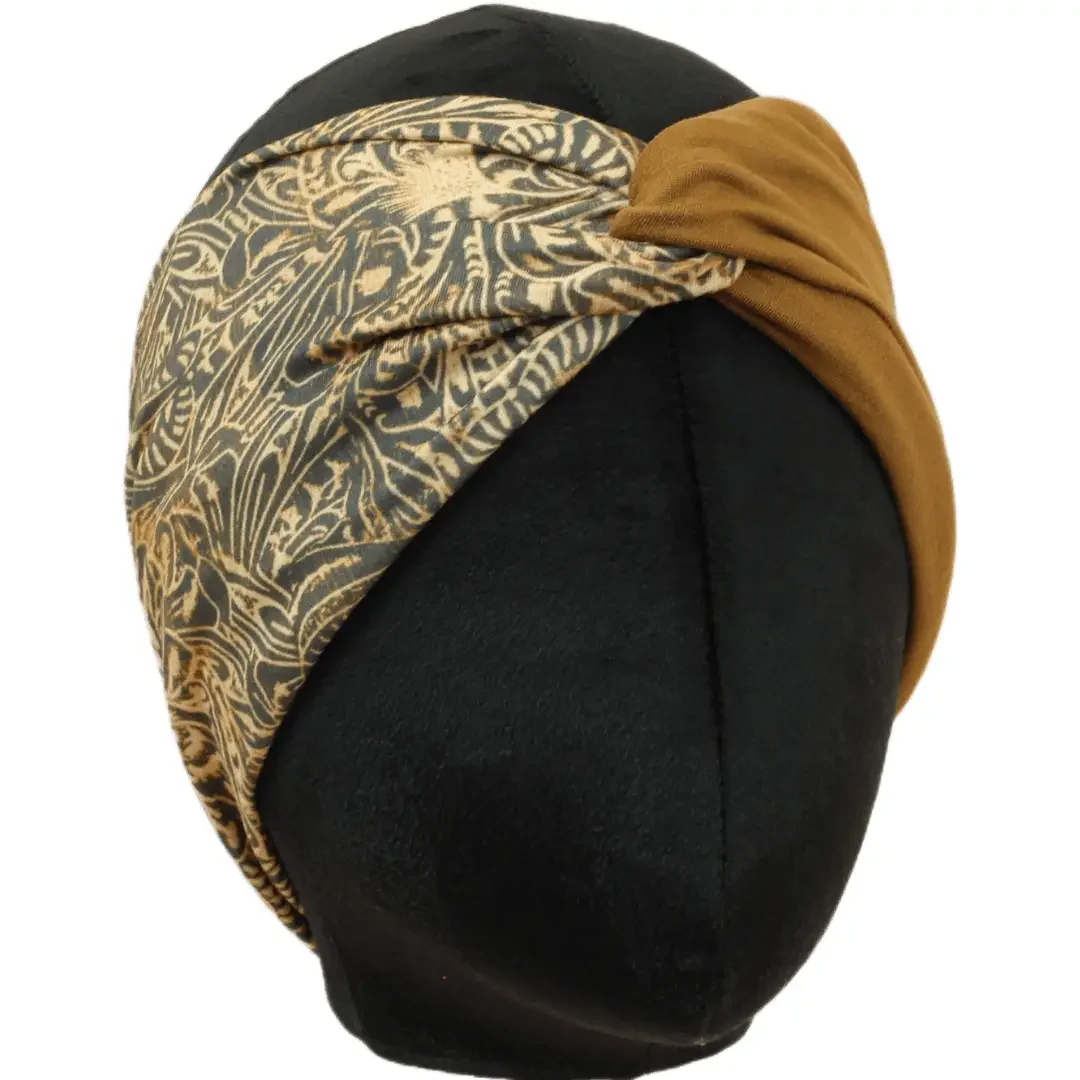 Tooled Leather Twist Headband