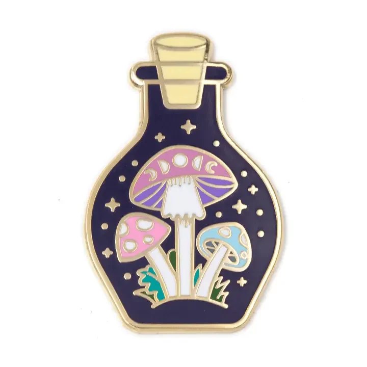 Mushroom Colony Enamel Pin