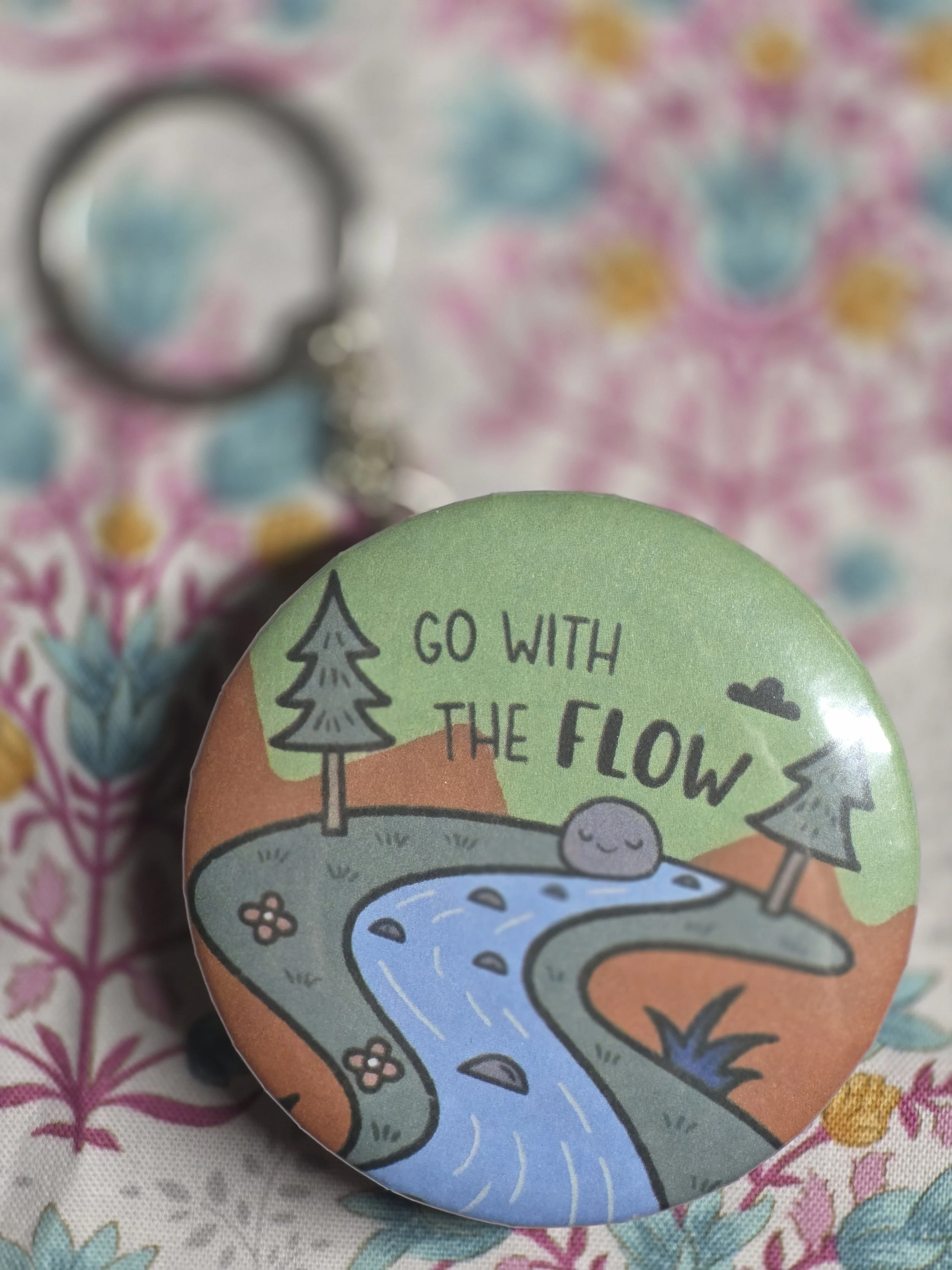 Go with the Flow Keychain