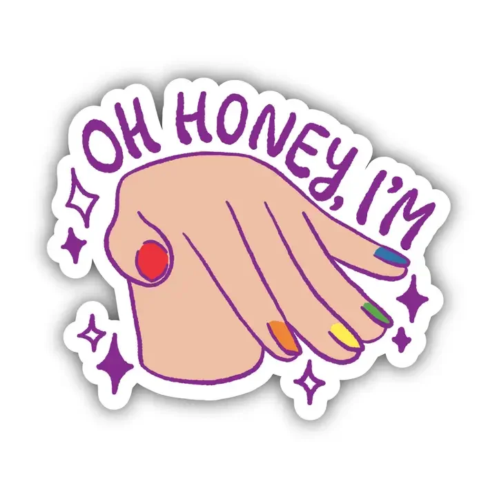 Oh, Honey Vinyl Sticker