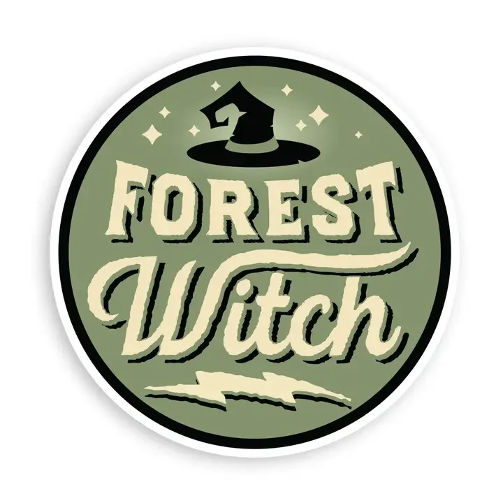 Forest Witch Vinyl Sticker