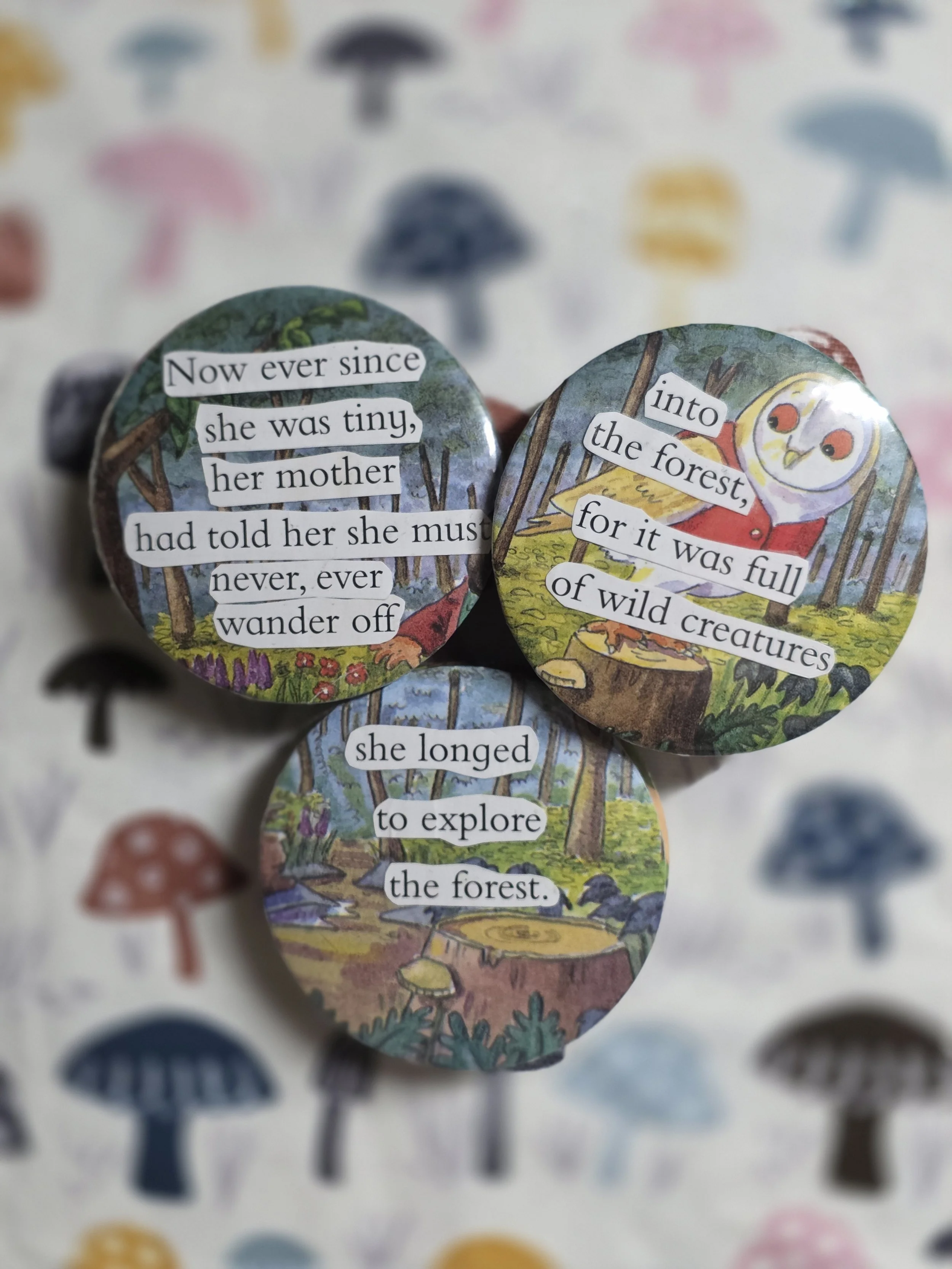 She Longed to Explore the Forest Pin Set