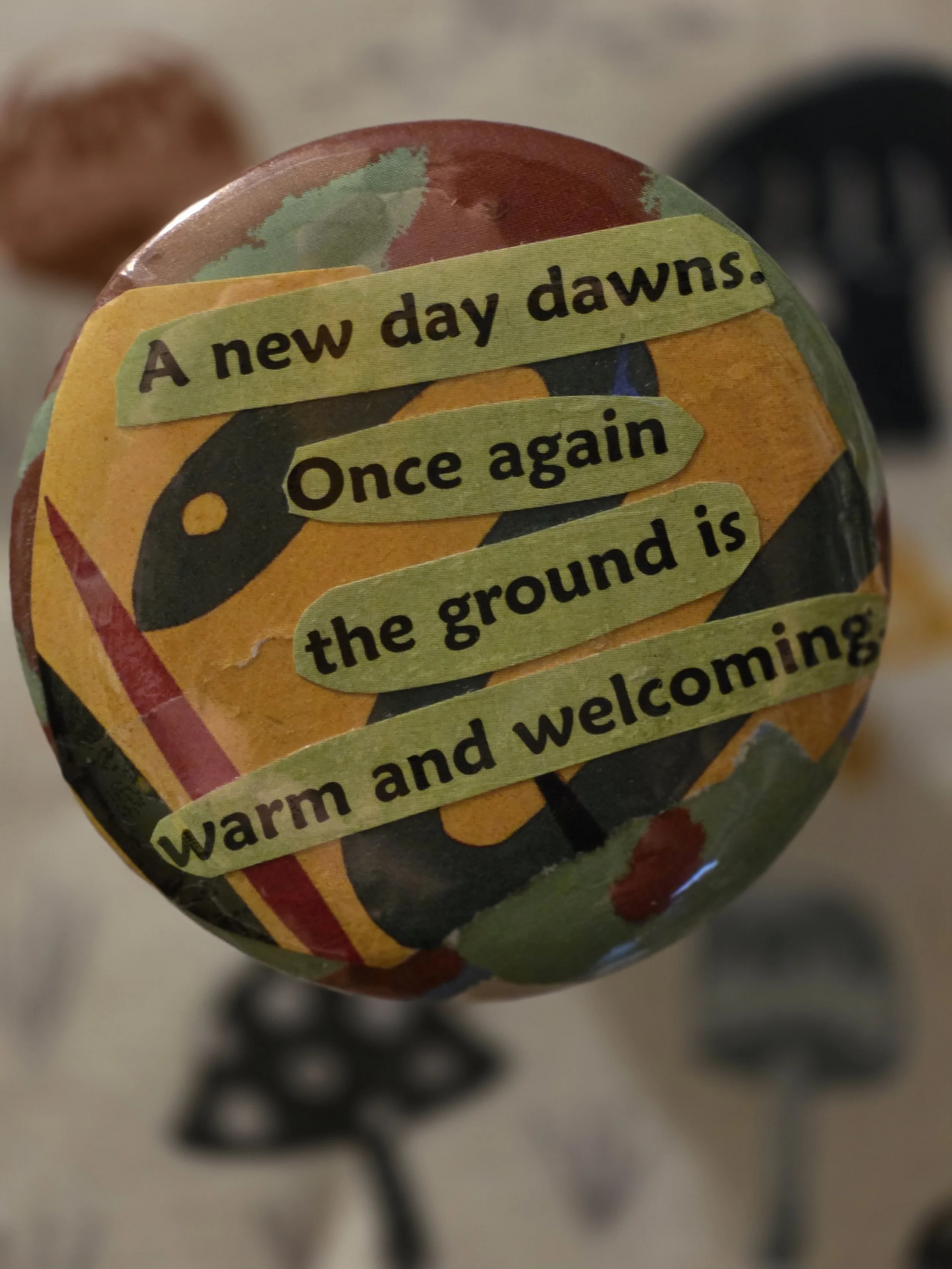 Ground is Warm & Welcoming Pin