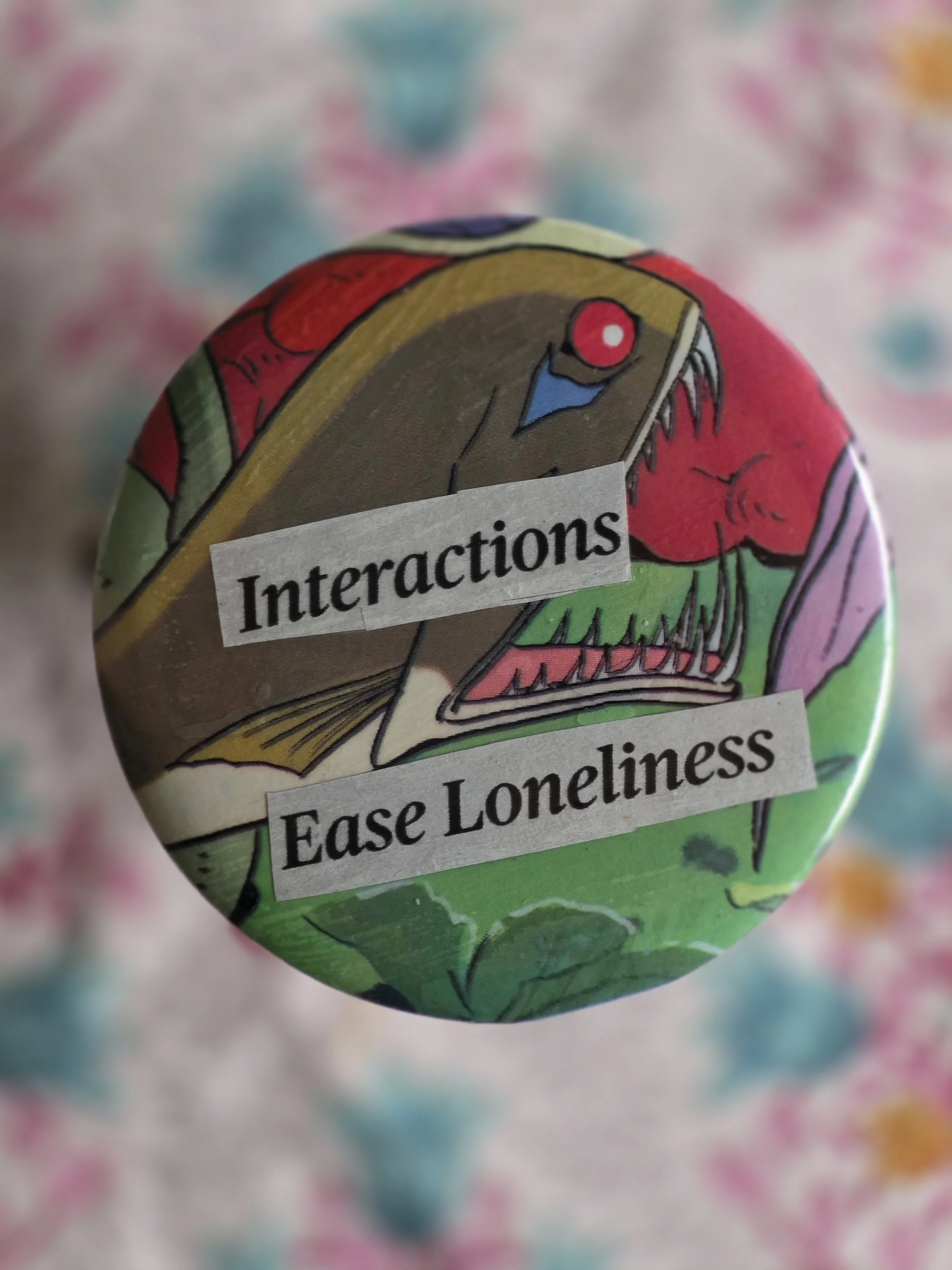 Interactions Ease Loneliness Pin