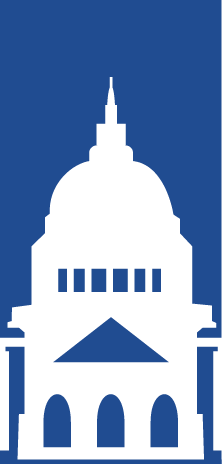 Silhouette of a SF city hall.