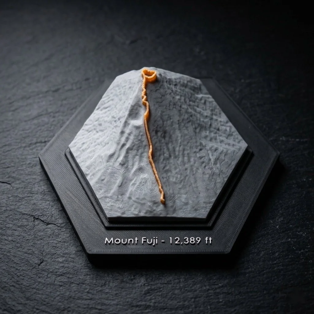 Mount Fuji 3D Terrain Print