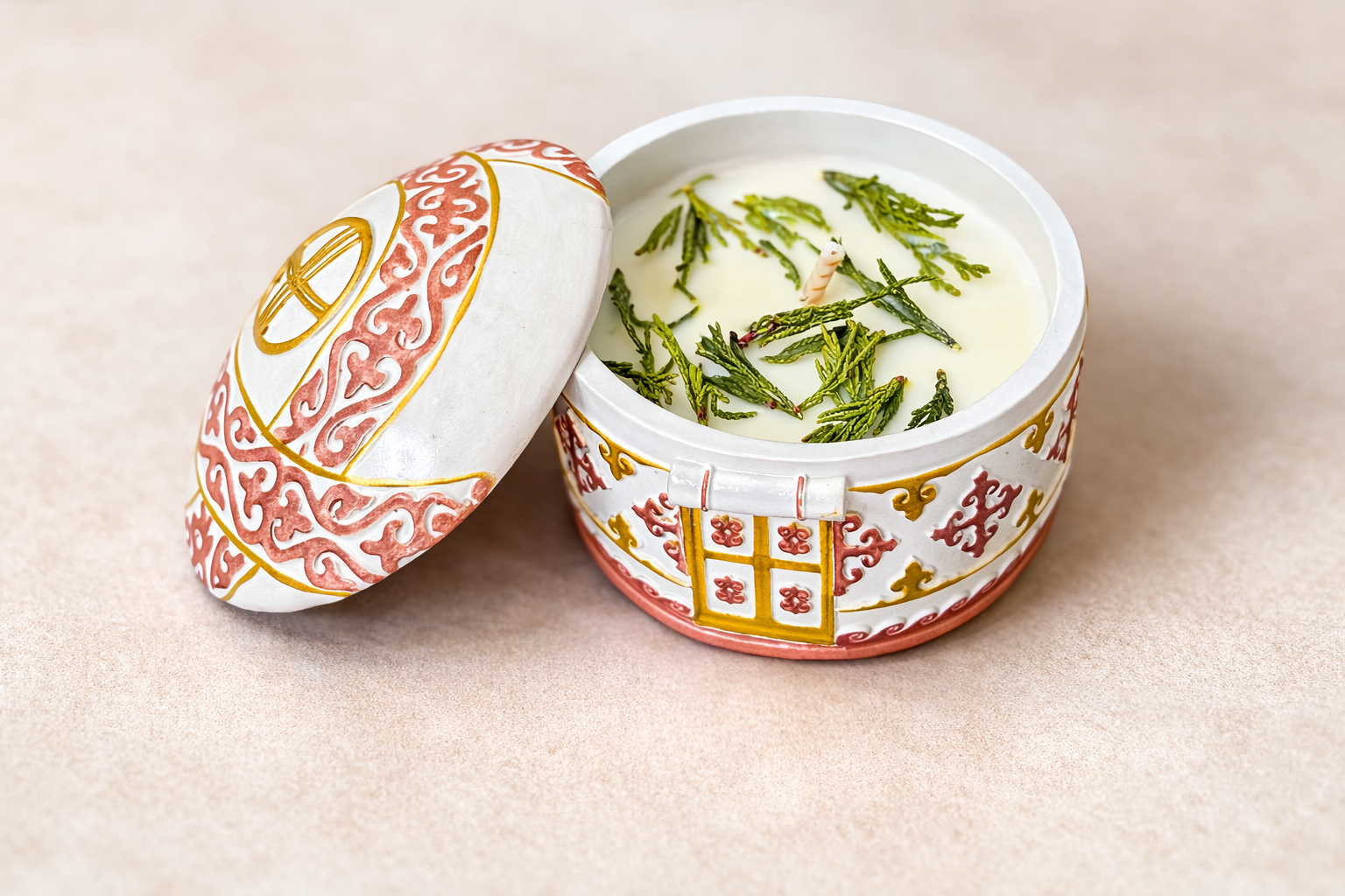 Handcrafted Yurt Candle