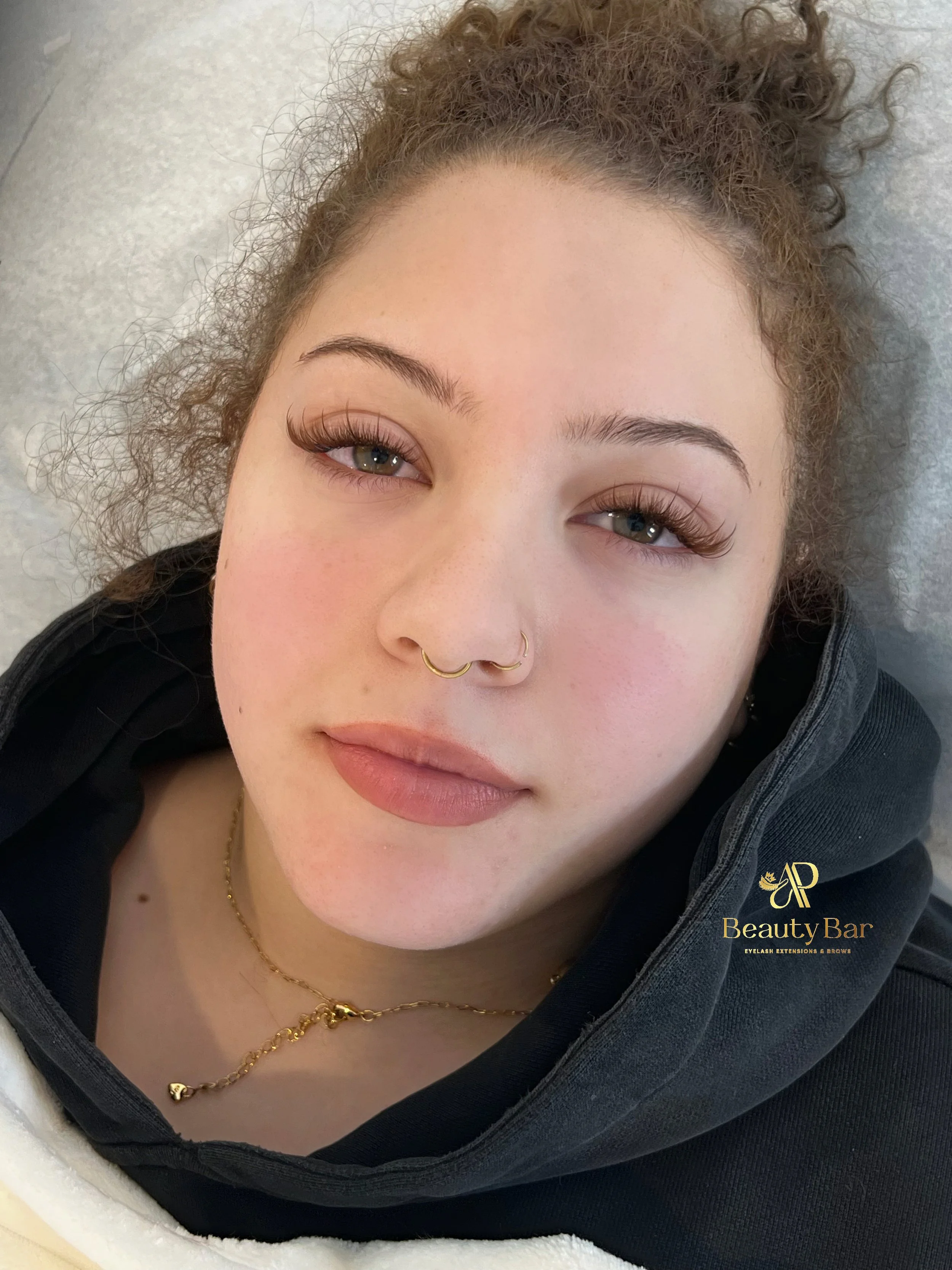 Wispy Volume with Brown Lashes