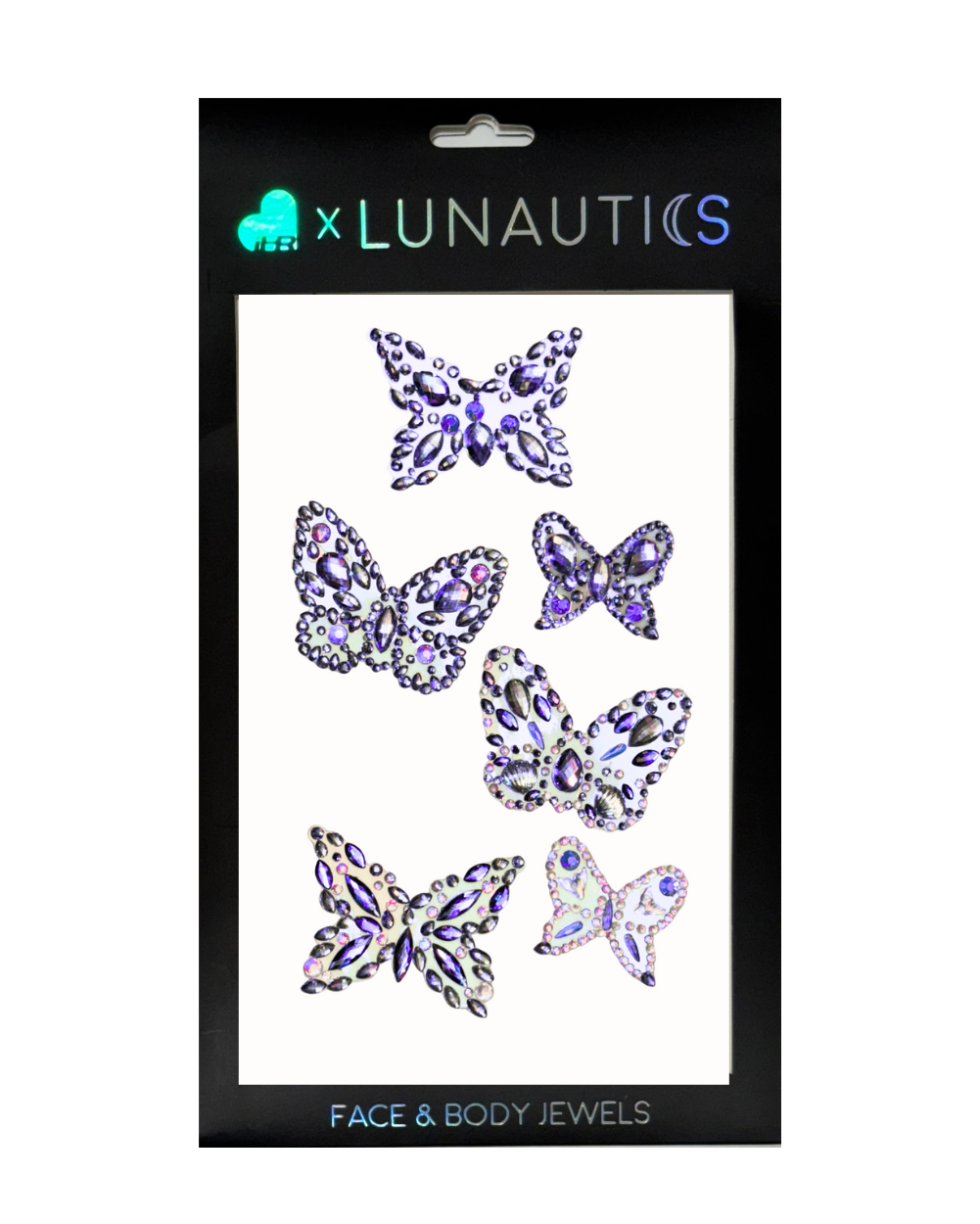 Mystic Wings Opalescent Butterflies Body Jewel Mix Pack