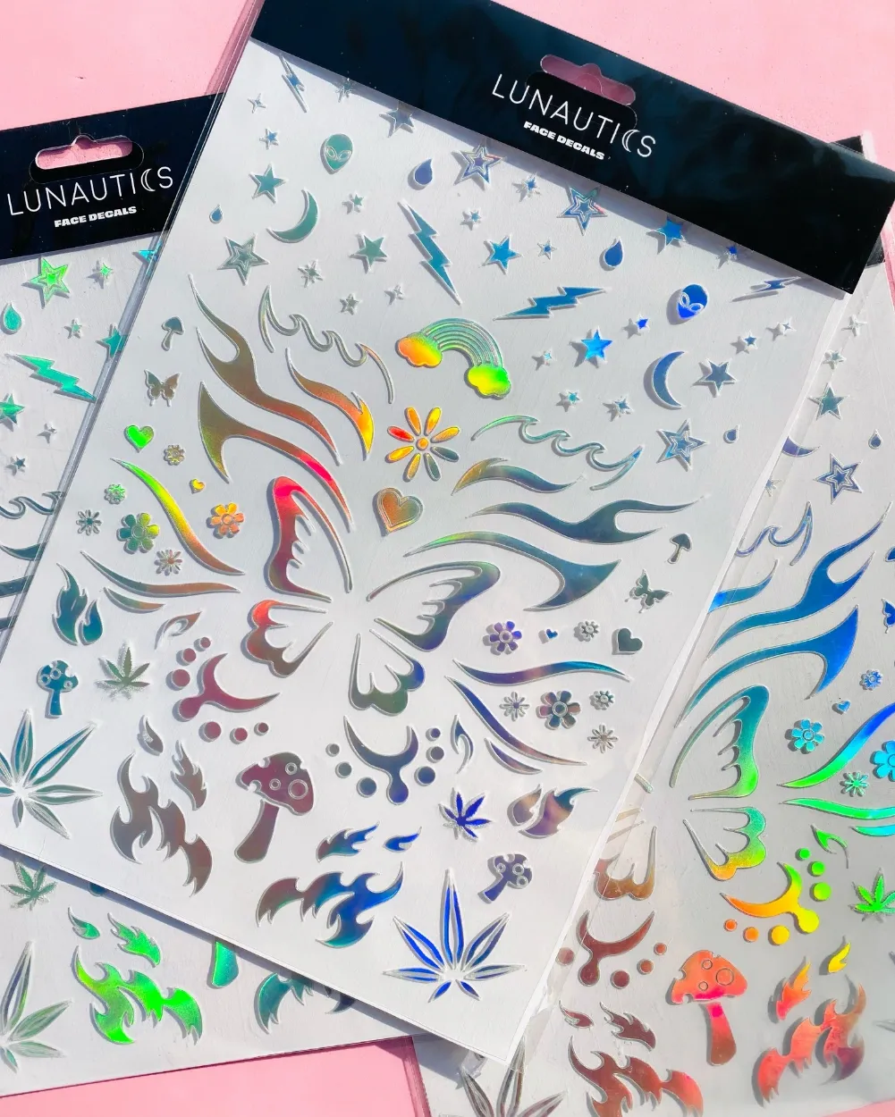 Rave Day Holographic Face Decals — the beauty destination for festival ...