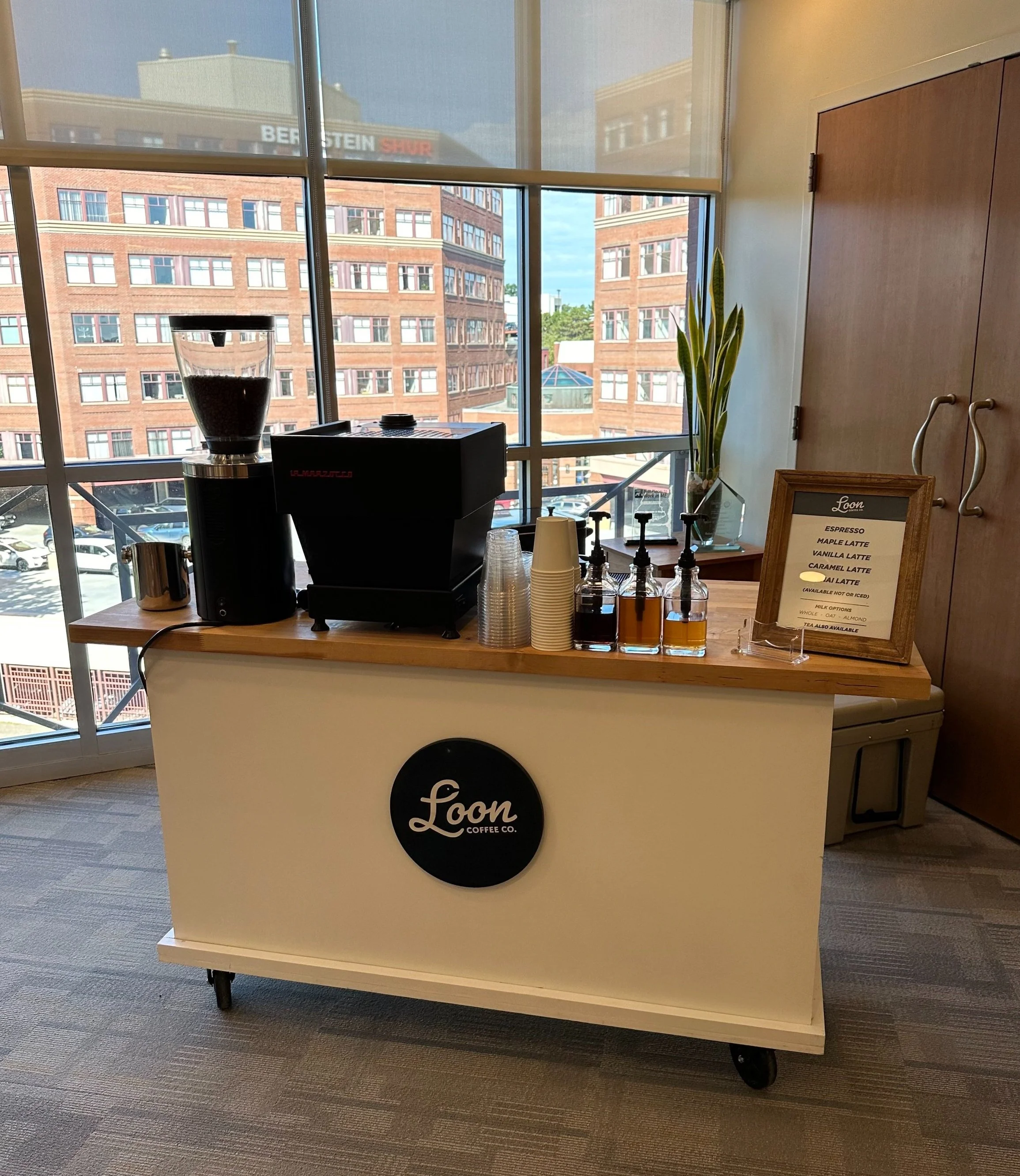 in office coffee catering in portland, maine
