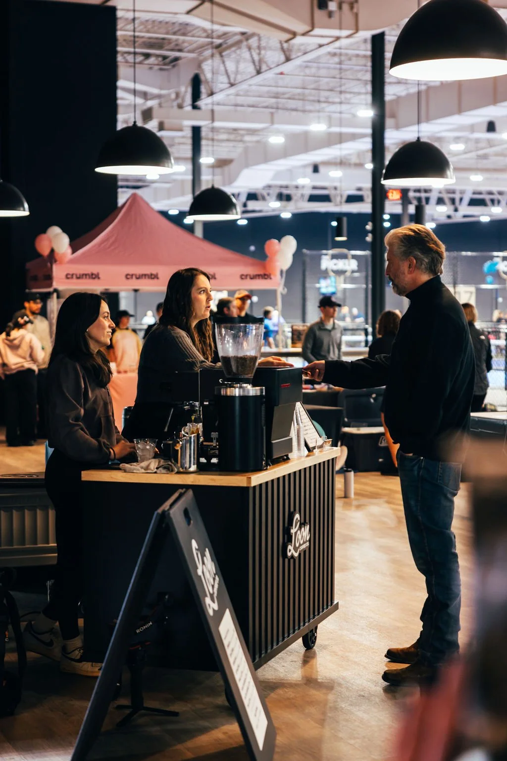 custom coffee bar for brand activation