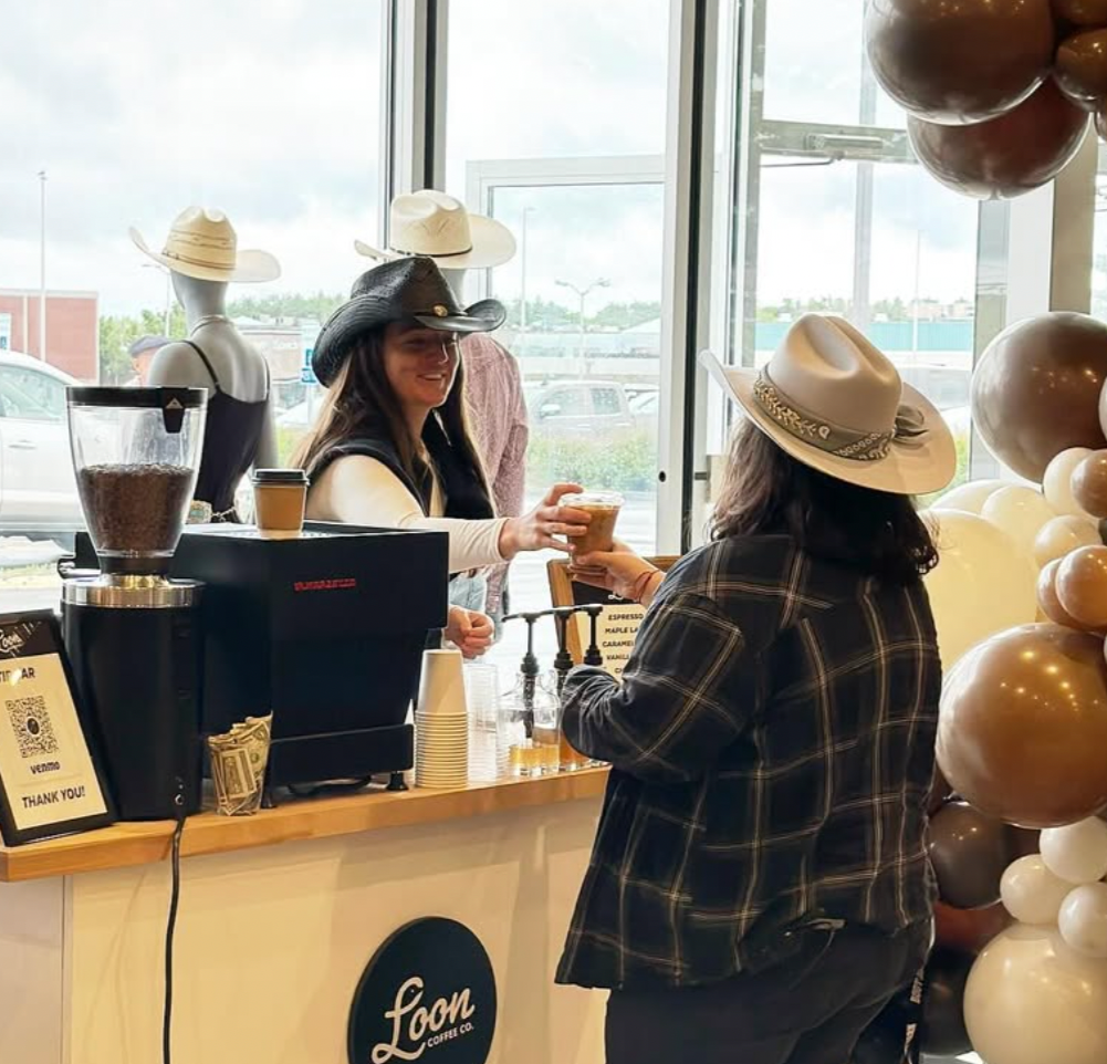 custom latte art for retail activation in portland, maine