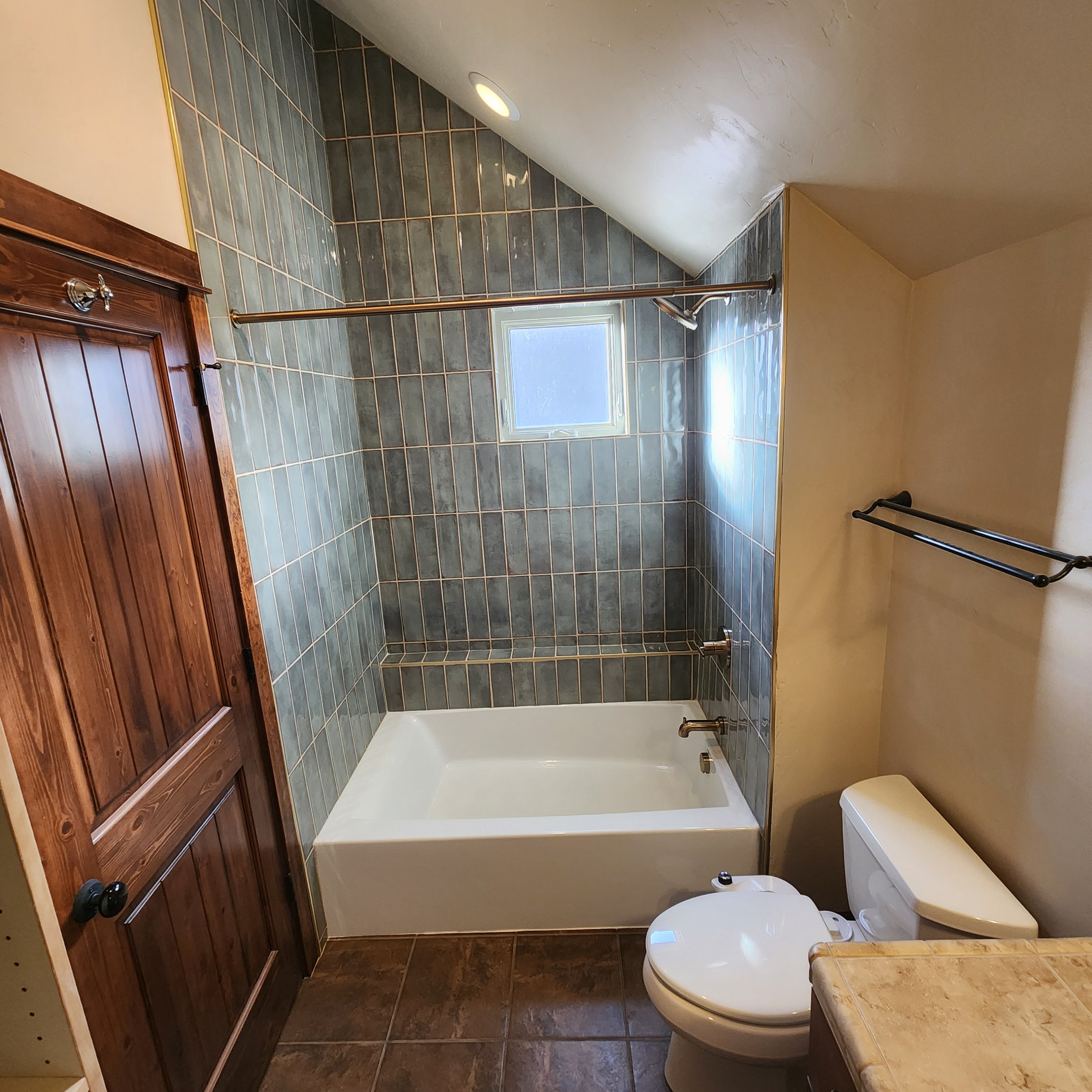 New Tile Job in Durango, Shower floor to ceiling