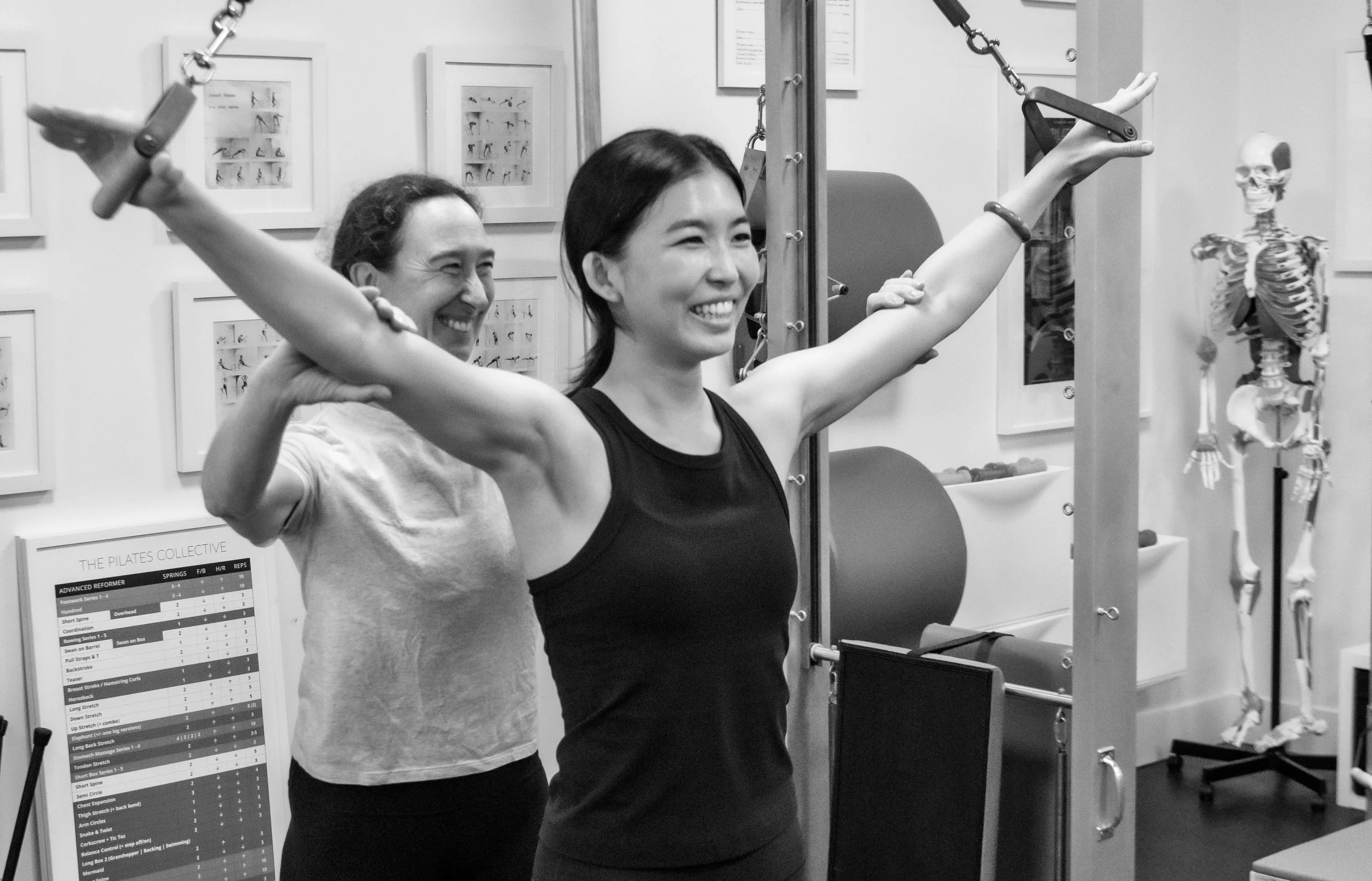 Student practicing with guidance from instructor