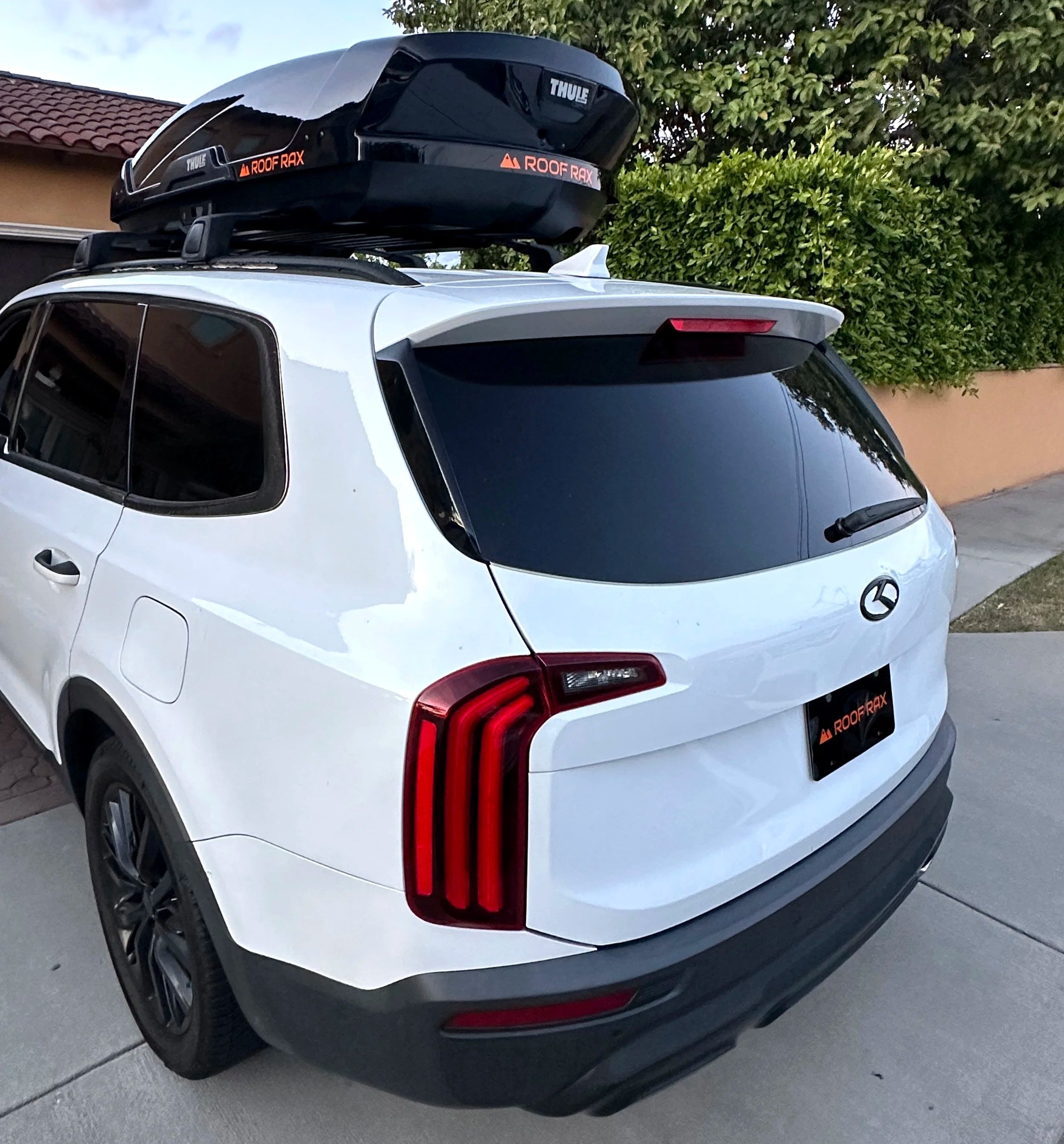 Kia Telluride with Roof Rax car roof storage rental