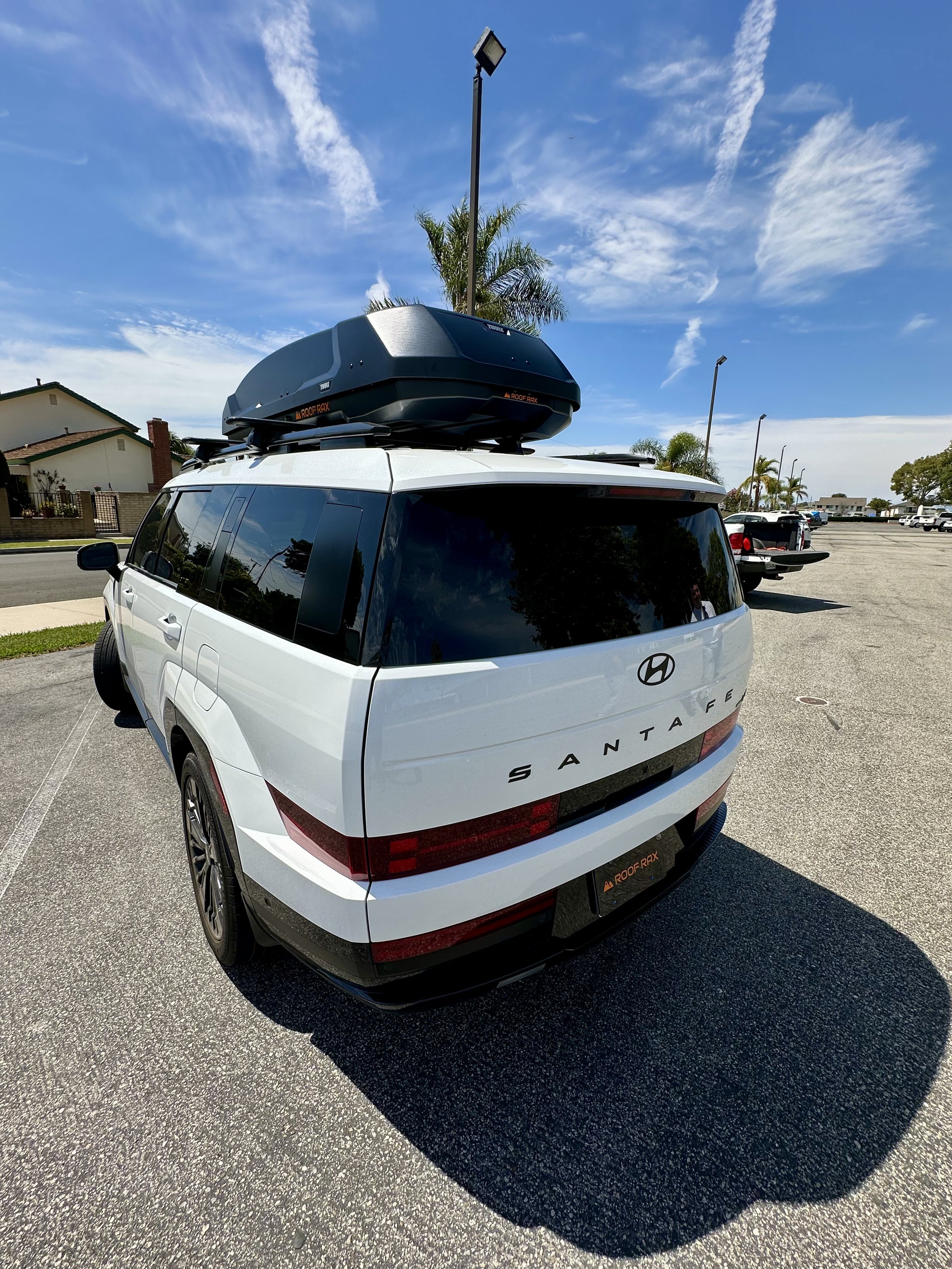 Hyundai Santa Fe Thule roof carrier rental Orange County Huntington Beach