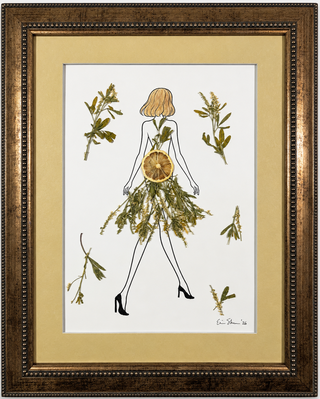 She Wore the Citrus Gown